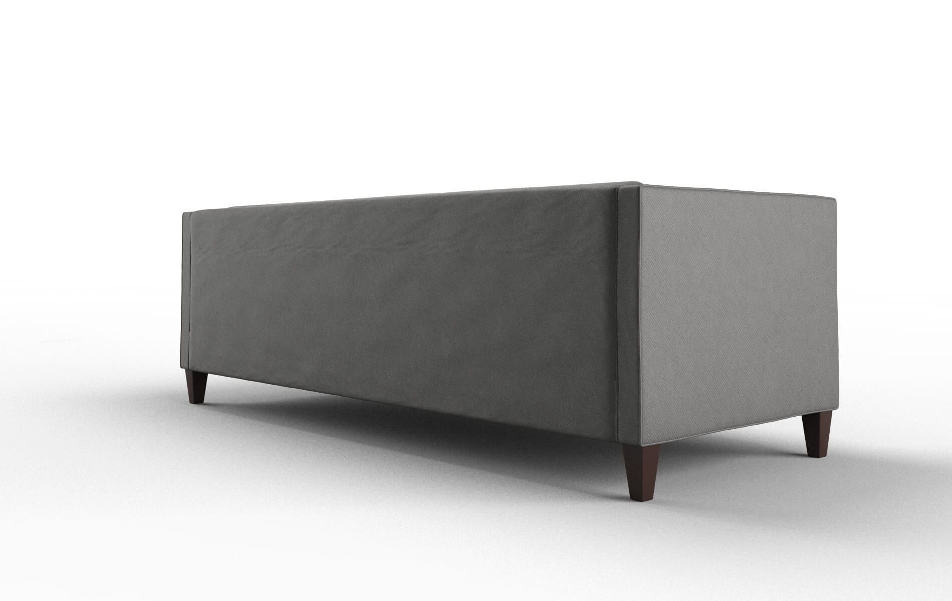 Messina Oakley Charcoal Sofa espresso legs 5