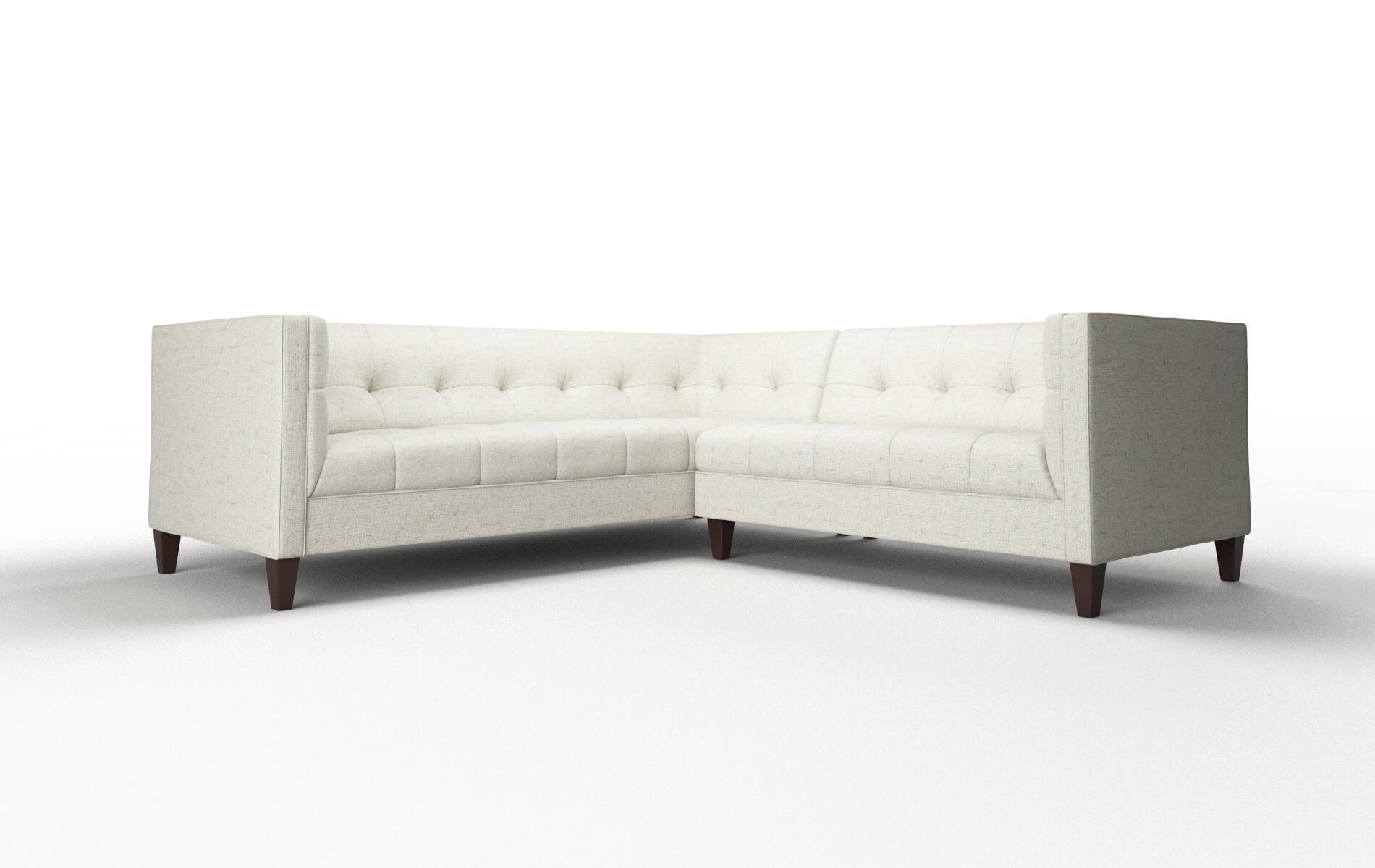 Messina Oceanside Birch Sectional espresso legs 1