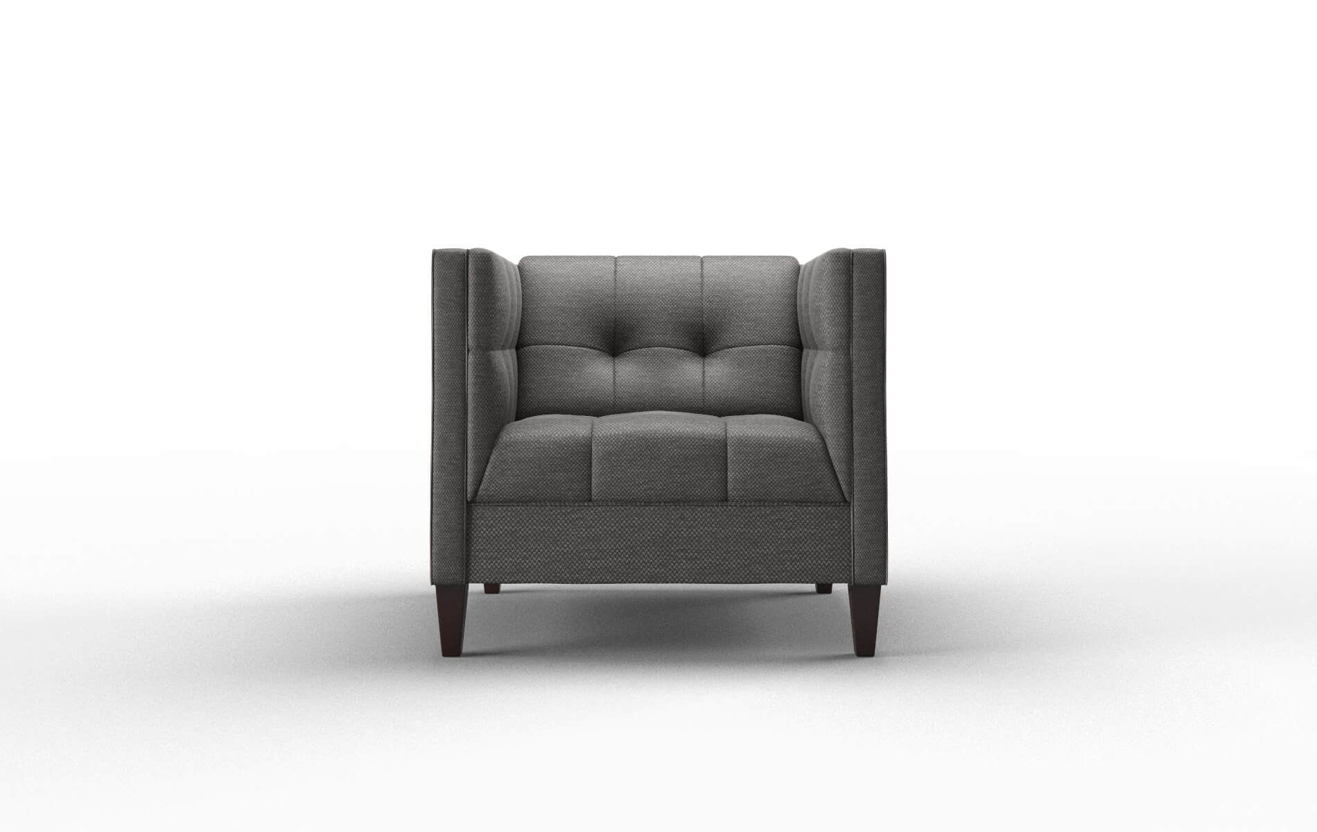 Messina Oscar Charcoal Chair espresso legs 1