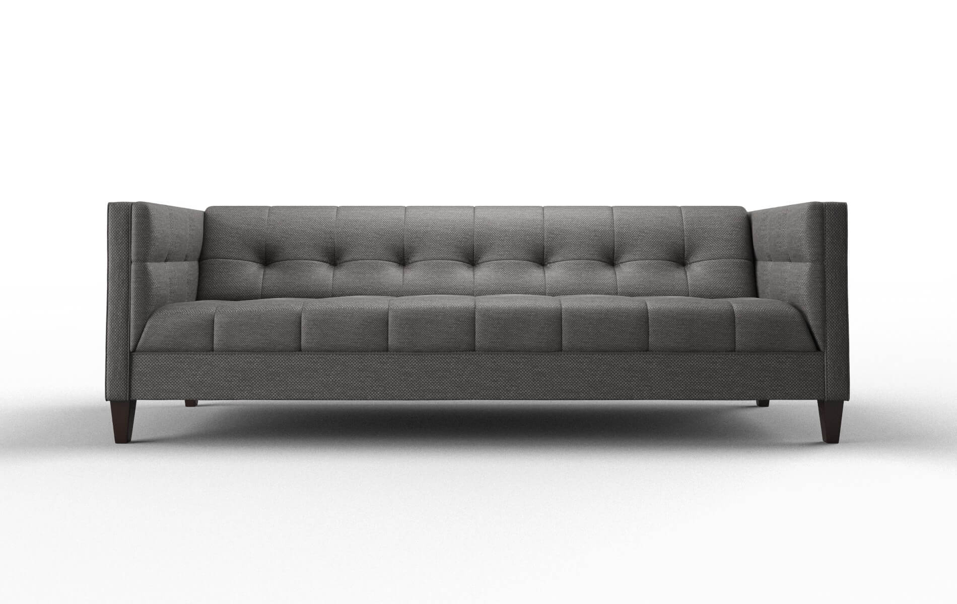 Messina Oscar Charcoal Sofa espresso legs 1