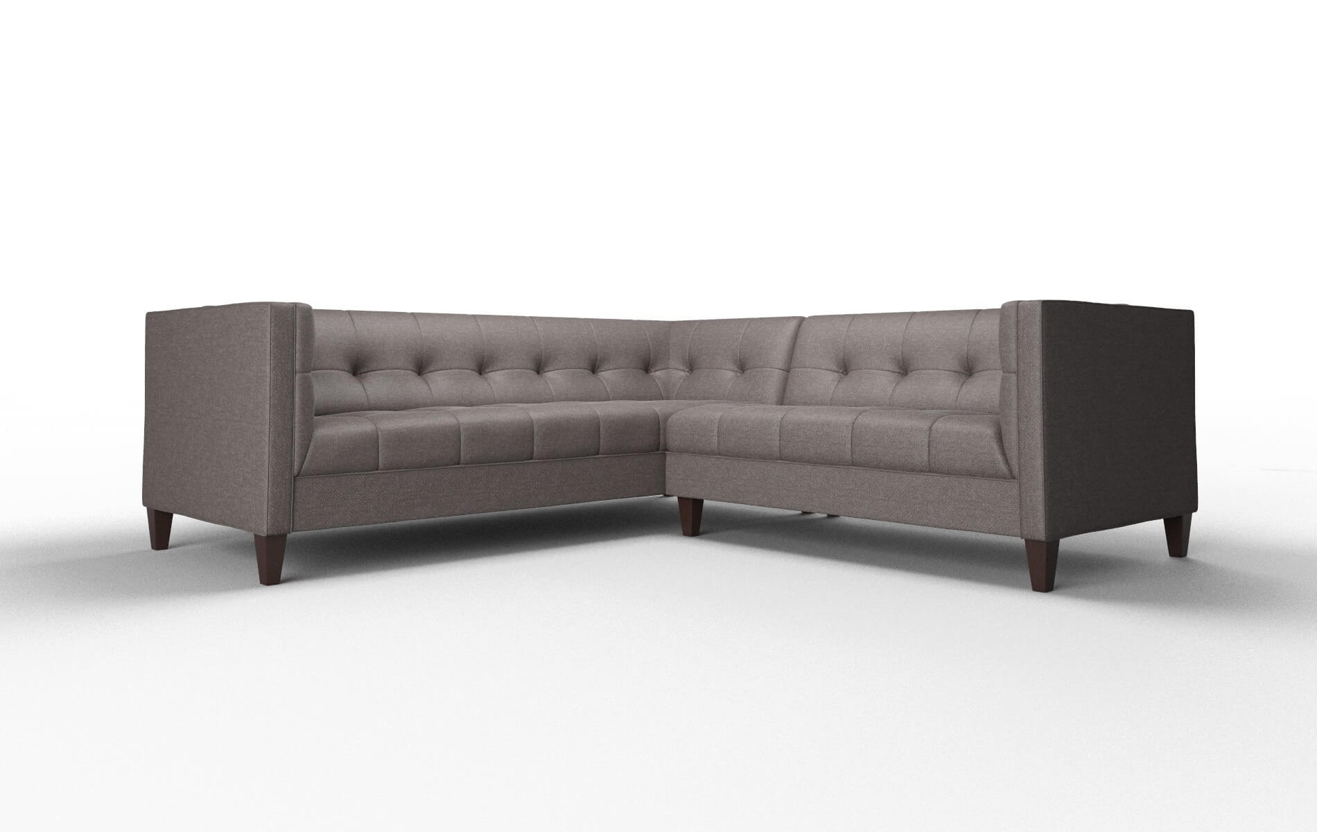 Messina Oscar chocolate Sectional Espresso Legs  1