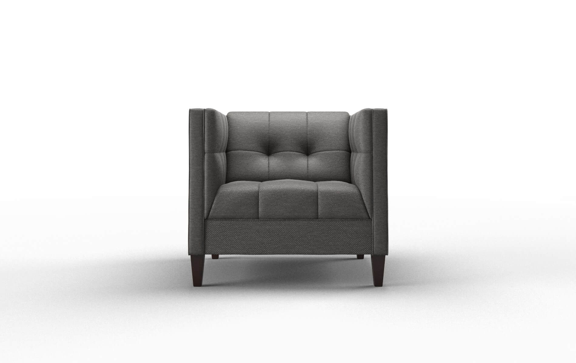 Messina Oscar Grey Chair espresso legs 1