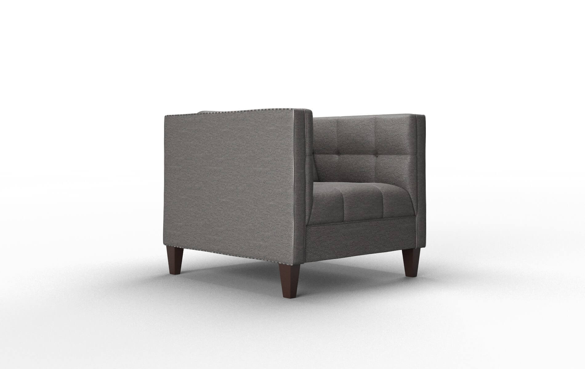 Messina Oscar Grey Chair espresso legs 2