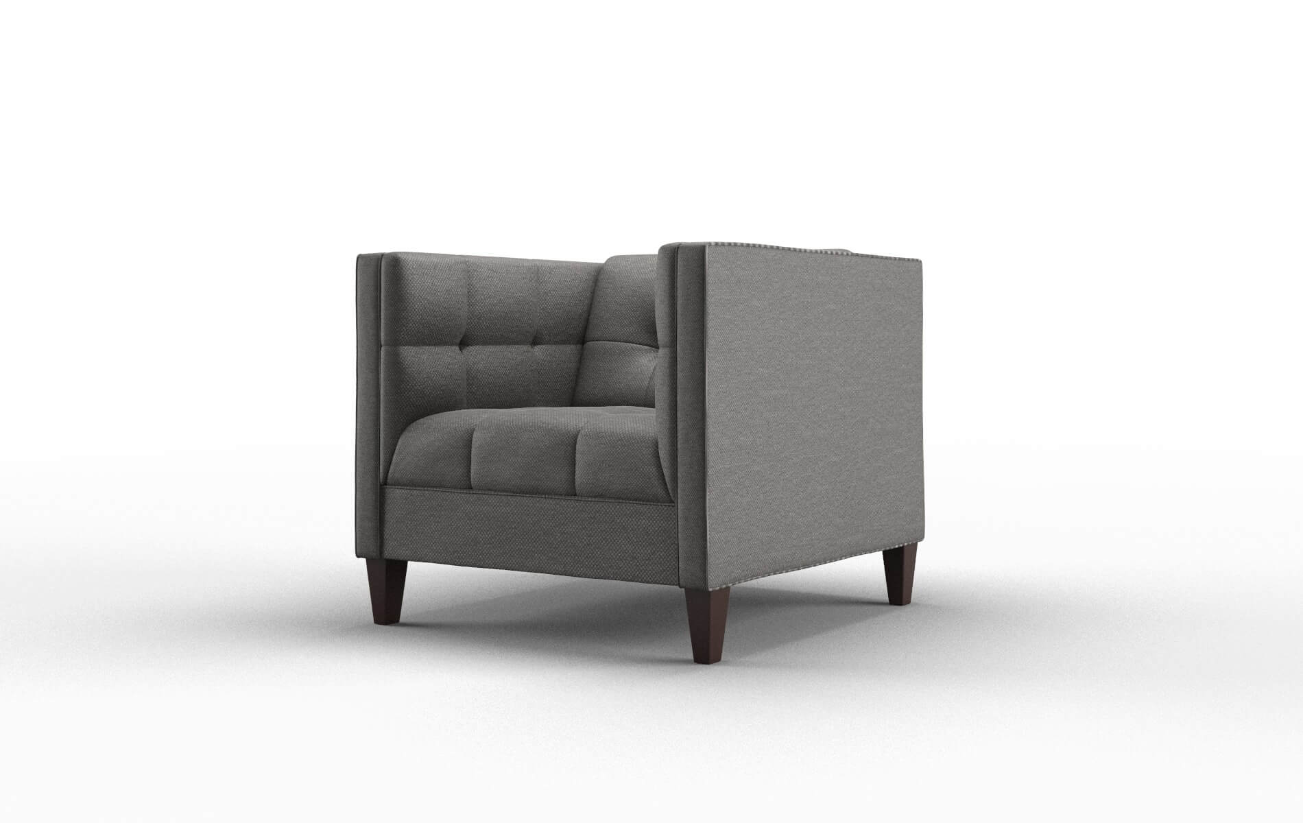 Messina Oscar Grey Chair espresso legs 4