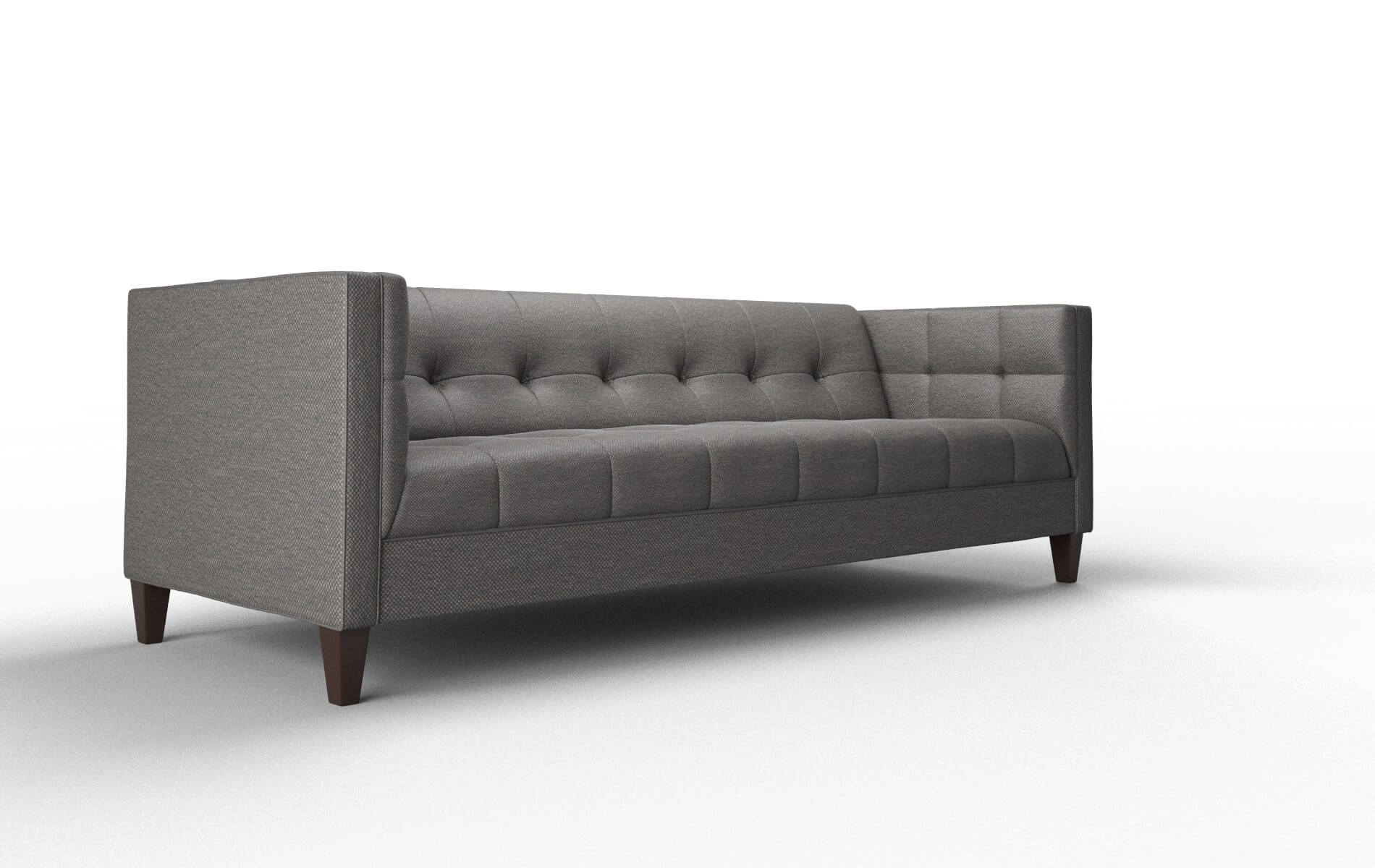 Messina Oscar Grey Sofa espresso legs 2