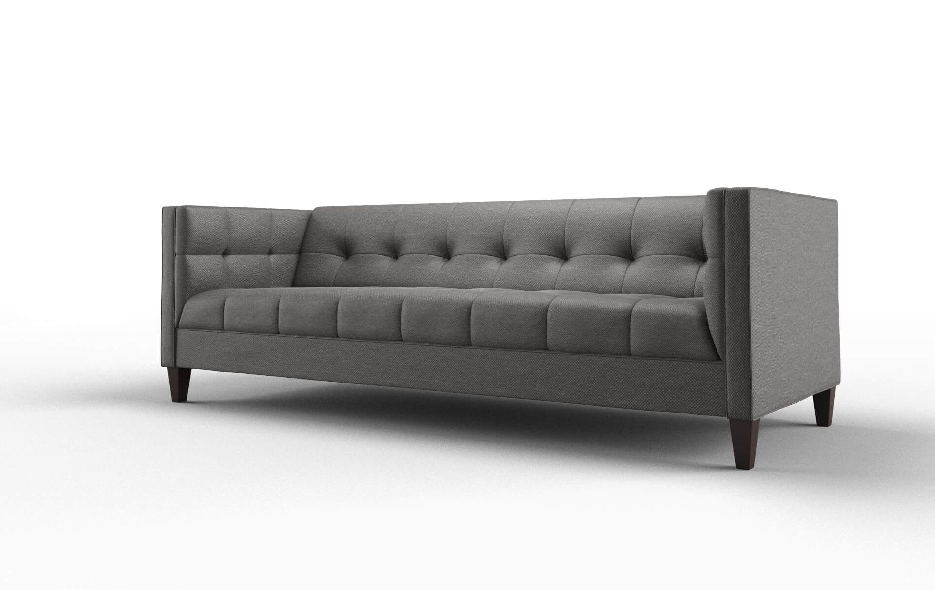 Messina Oscar Grey Sofa espresso legs 4