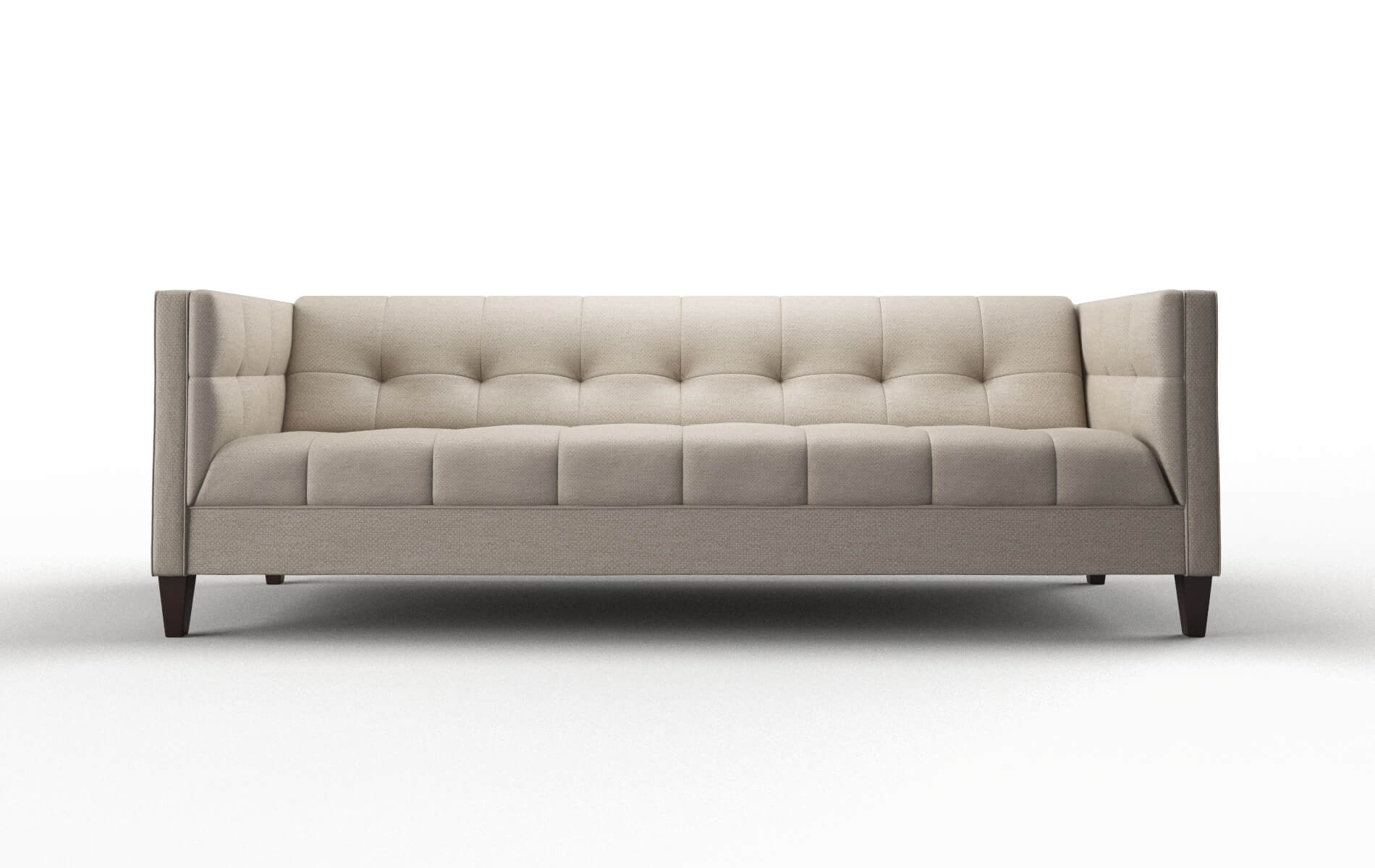 Messina Oscar Linen Sofa espresso legs 1