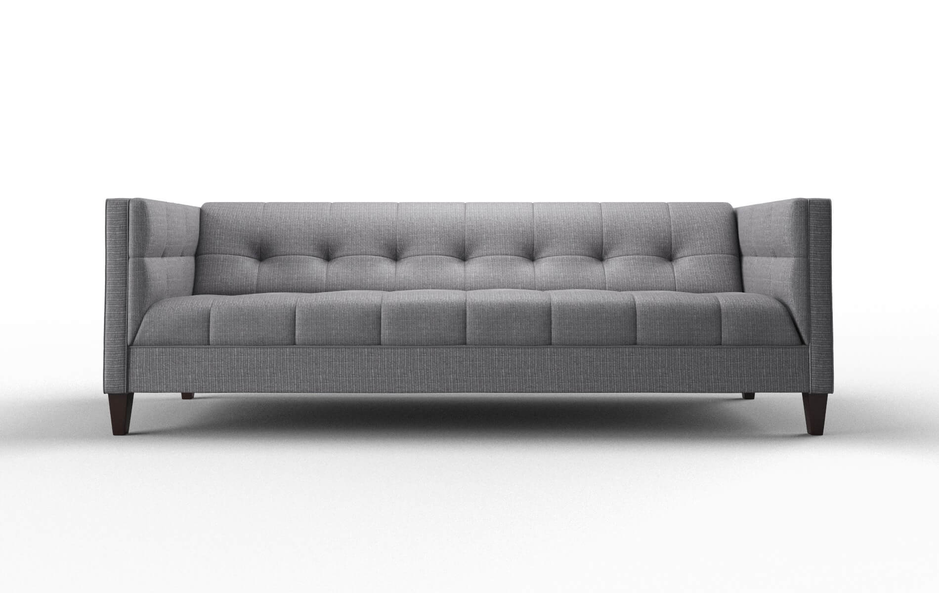 Messina Parker Ash Sofa espresso legs 1