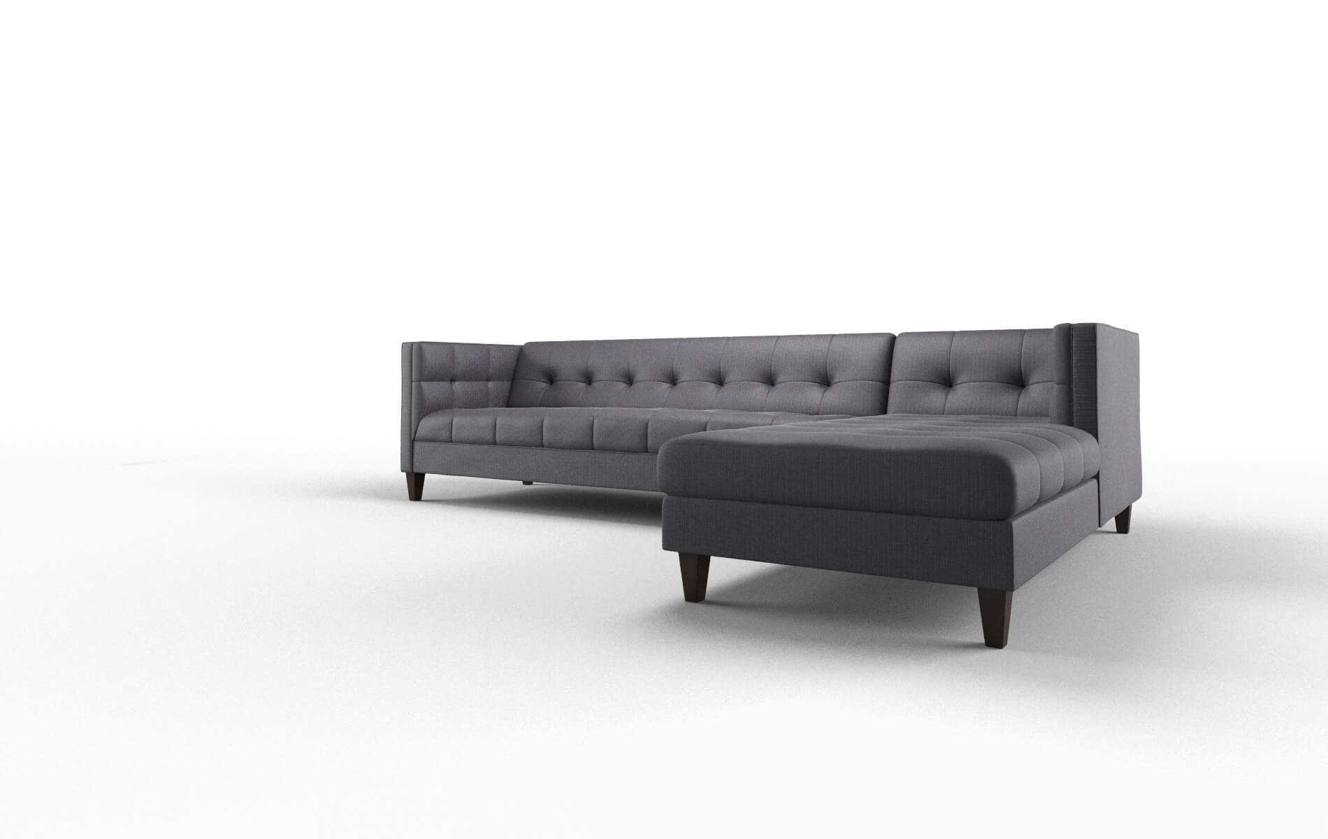 Messina Parker Charcoal Panel espresso legs 4