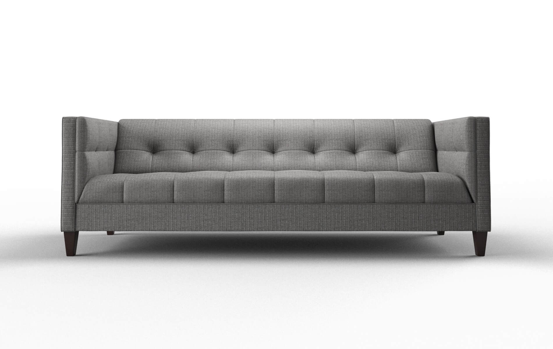 Messina Parker Graphite Sofa espresso legs 1