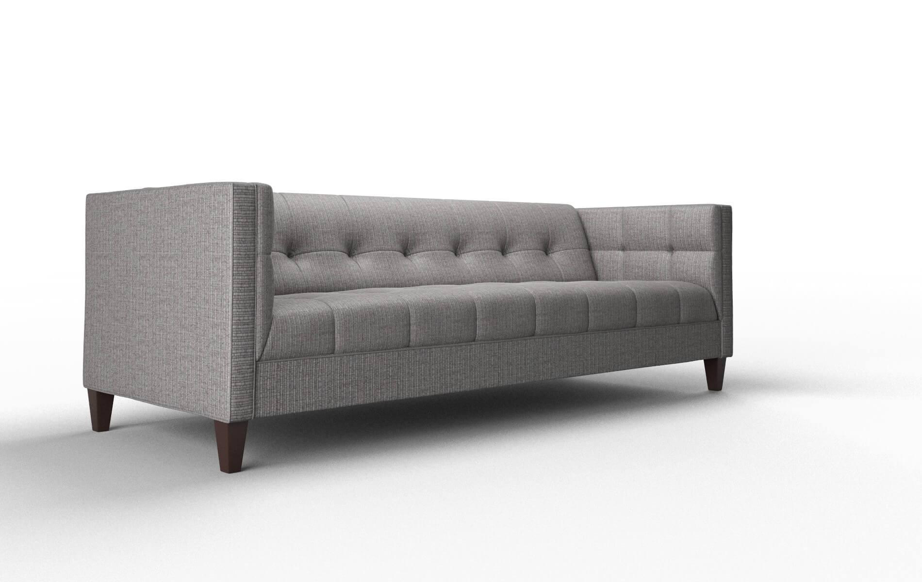 Messina Parker Graphite Sofa espresso legs 2