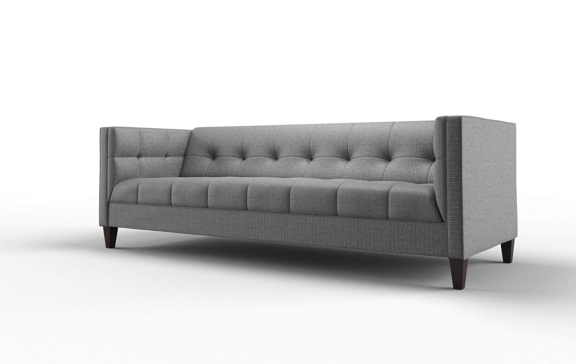 Messina Parker Graphite Sofa espresso legs 4