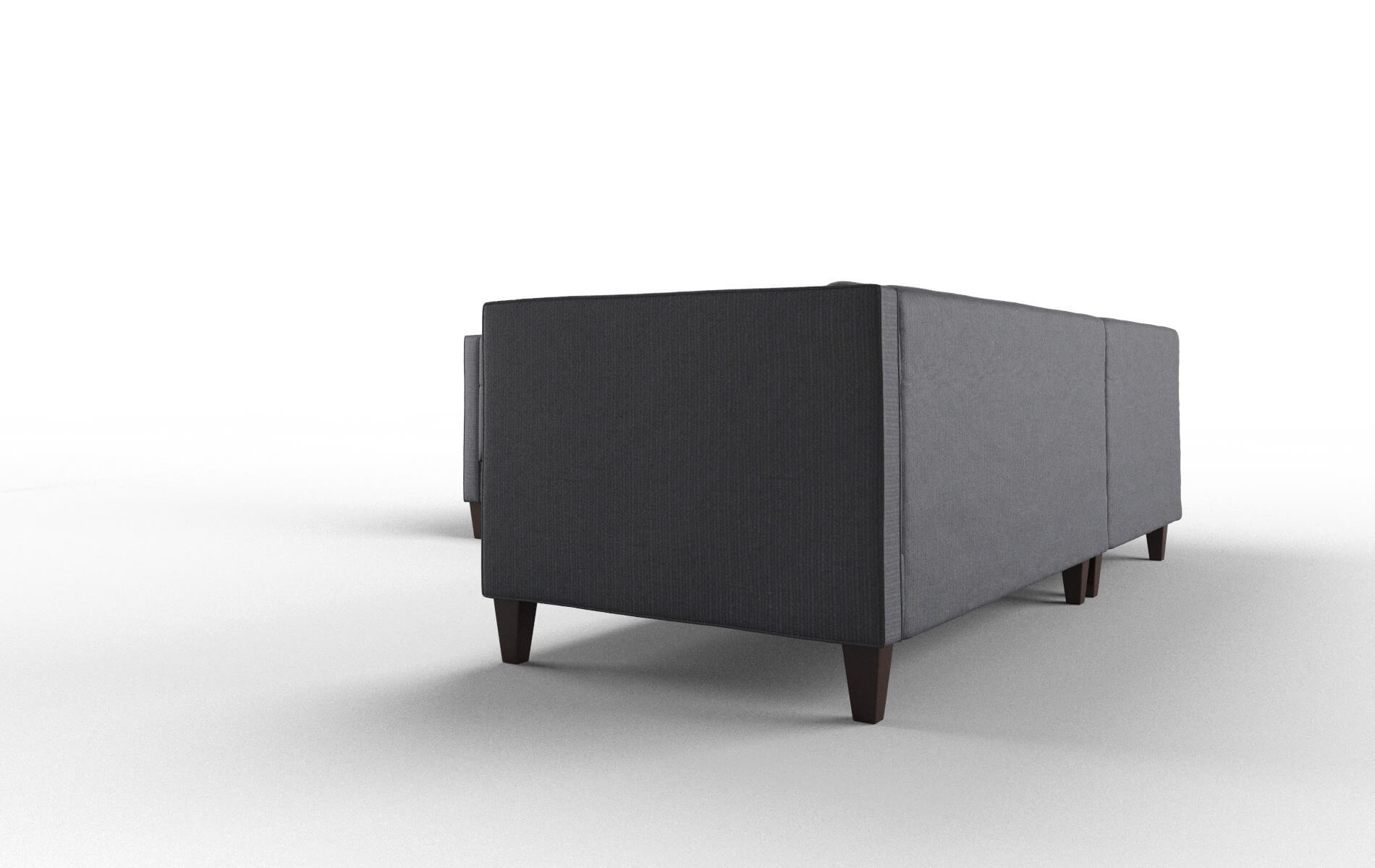 Messina Parker Midnight Sectional espresso legs 4