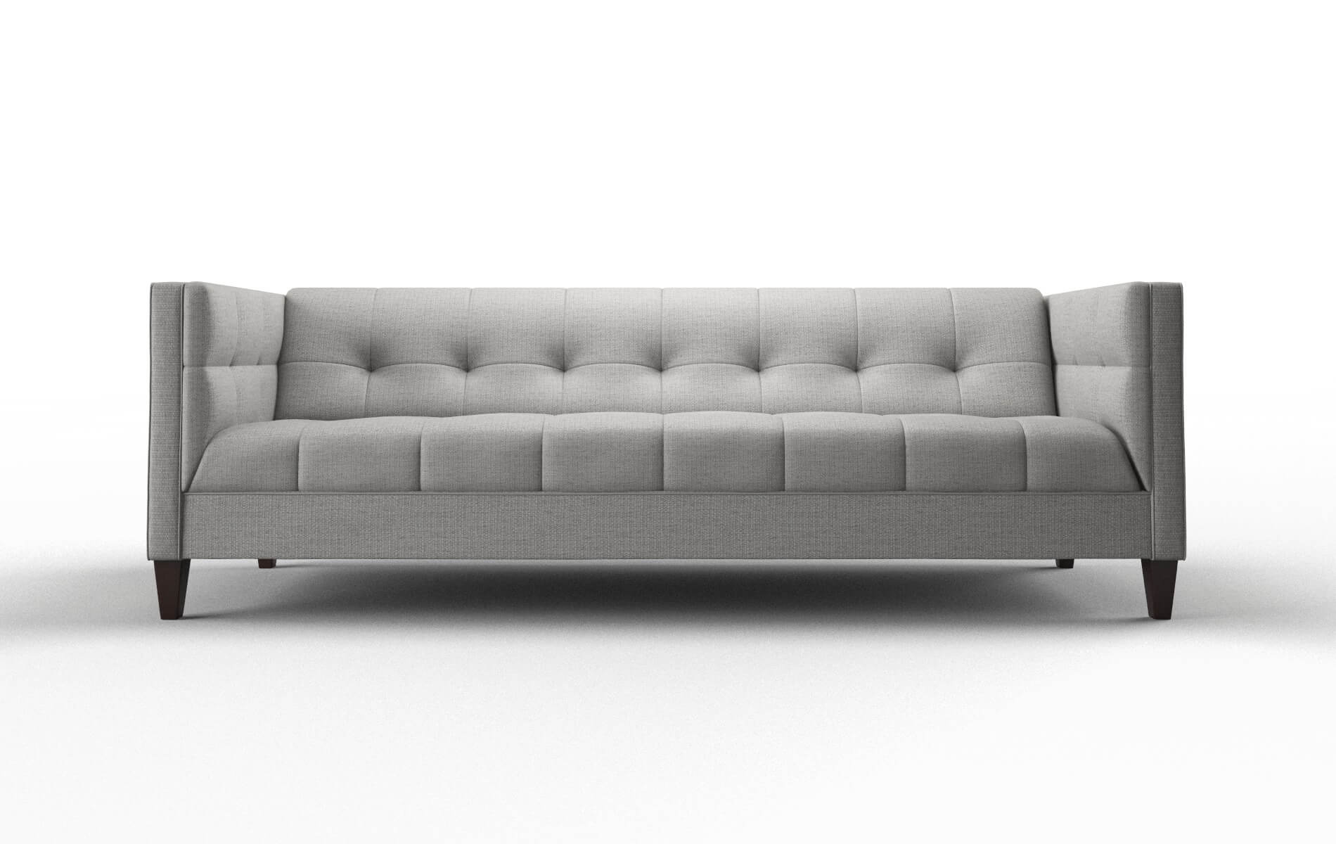 Messina Parker Silver Sofa espresso legs 1