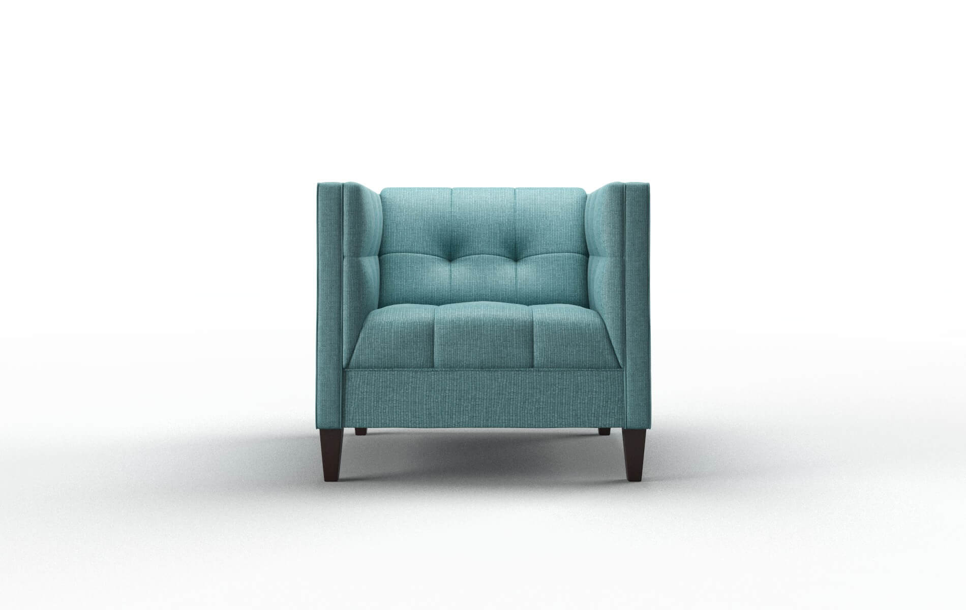 Messina Parker Turquoise Chair espresso legs 1