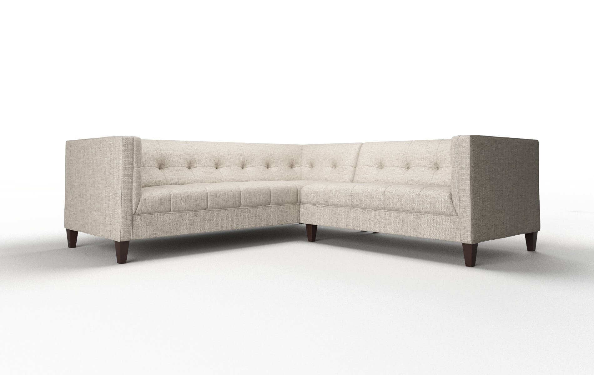 Messina Parker Wheat Sectional espresso legs 1