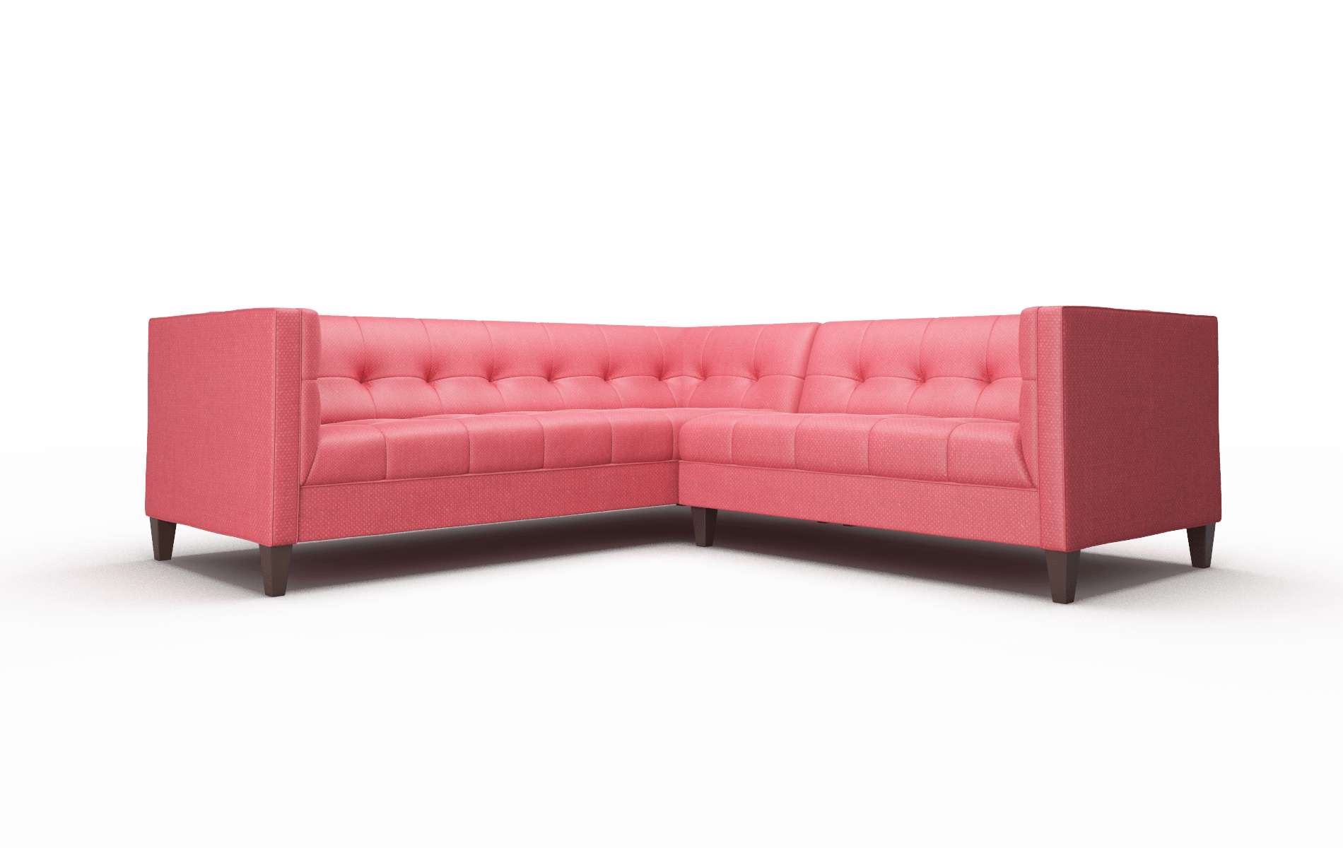 Messina Pauline Ruby Sectional espresso legs 1