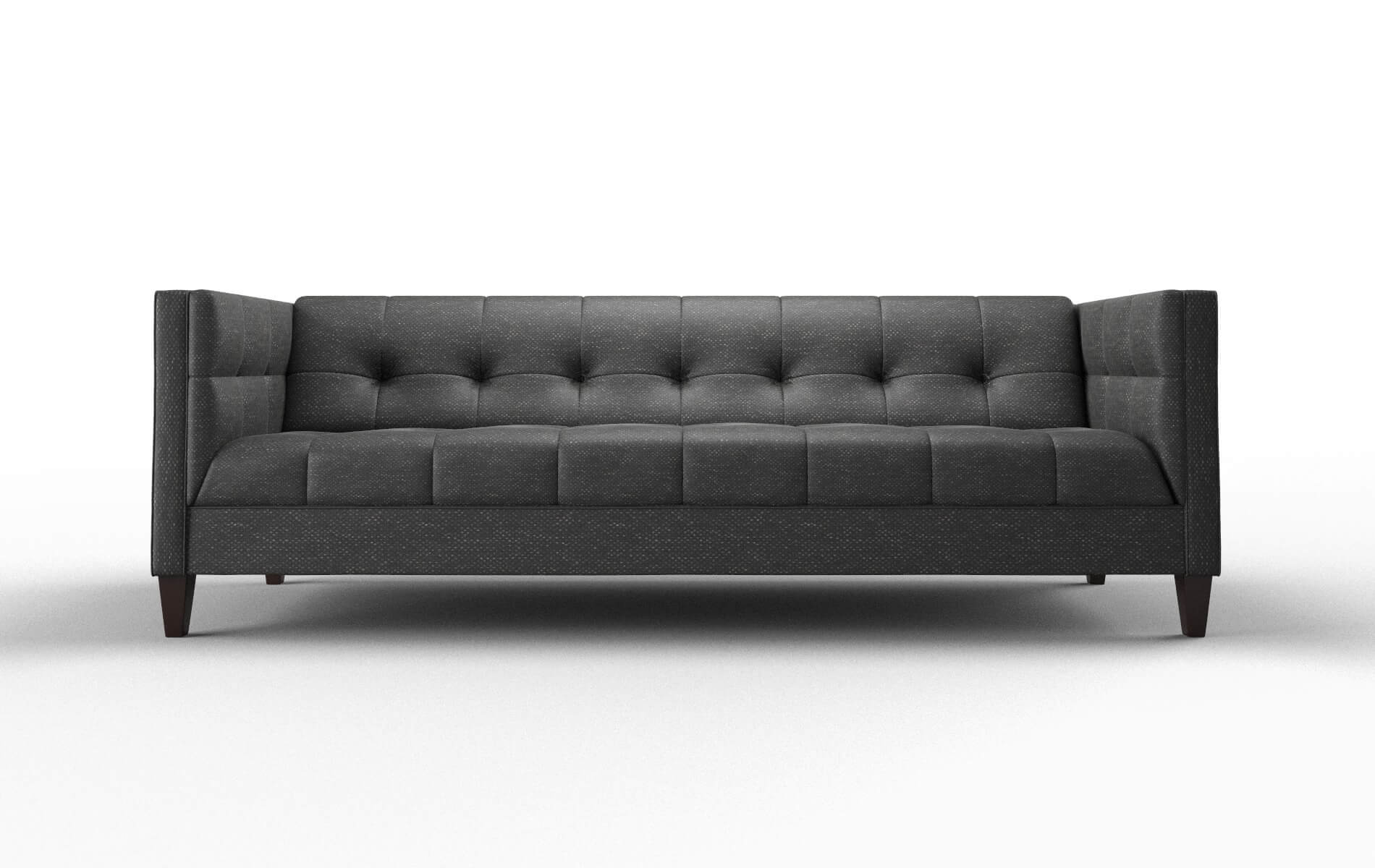 Messina Phoenix Charcoal Sofa espresso legs 1