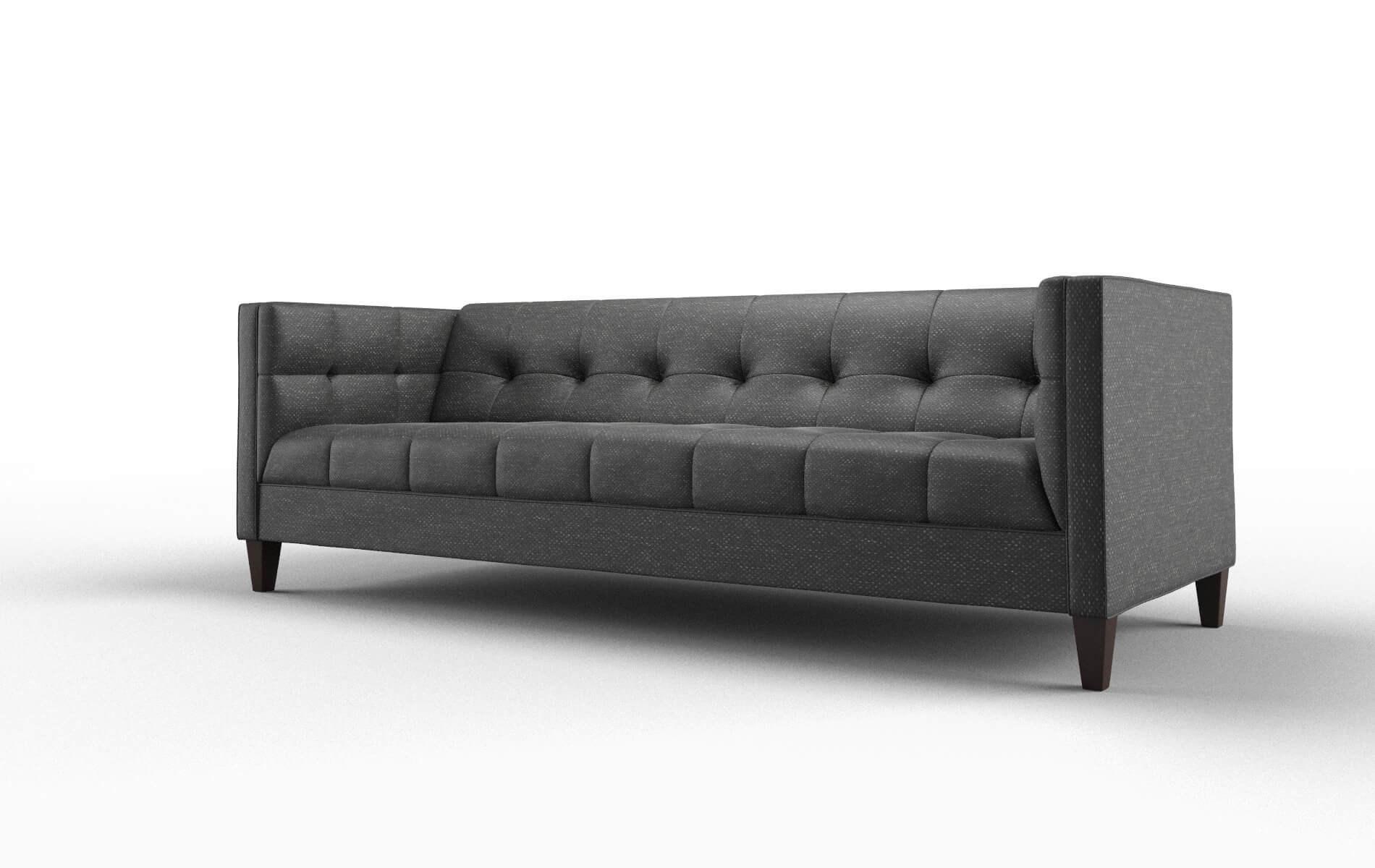 Messina Phoenix Charcoal Sofa espresso legs 4