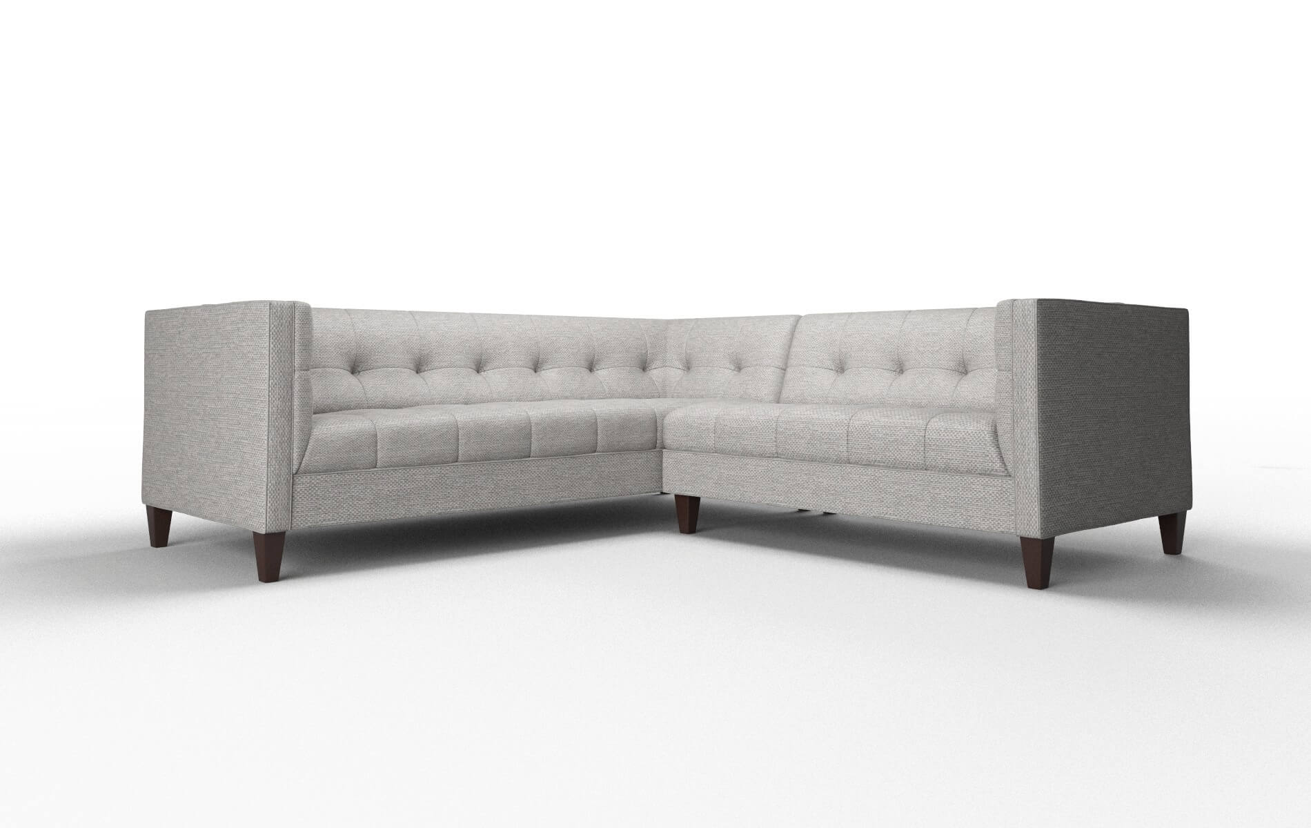 Messina Phoenix smoke Sectional Espresso Legs  1