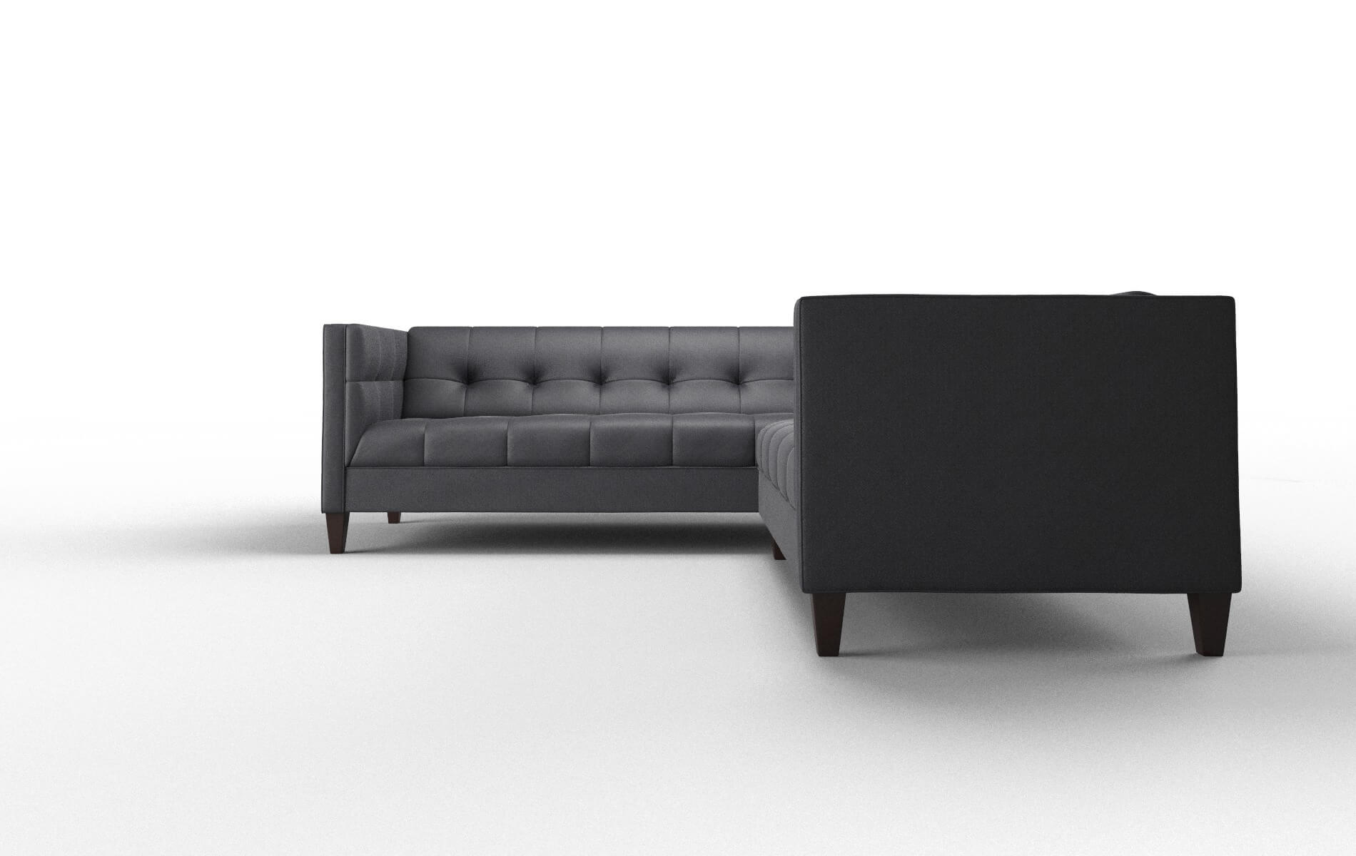 Messina Redondo Navy Sectional espresso legs 5