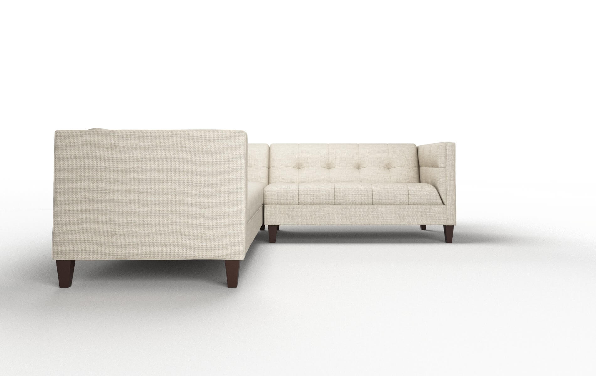 Messina Rocket Dove Sectional espresso legs 2