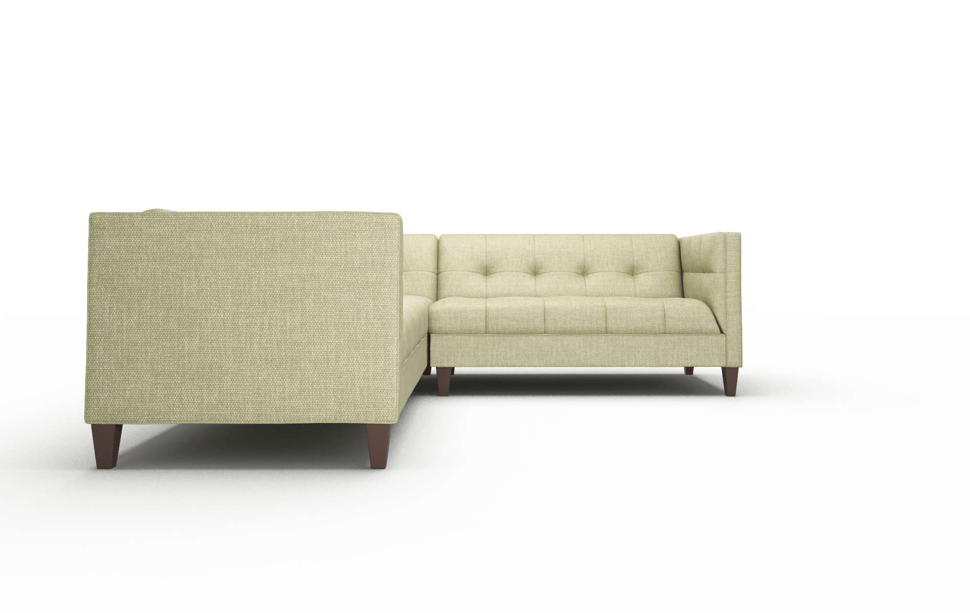 Messina Rocket Evergreen Sectional espresso legs 2
