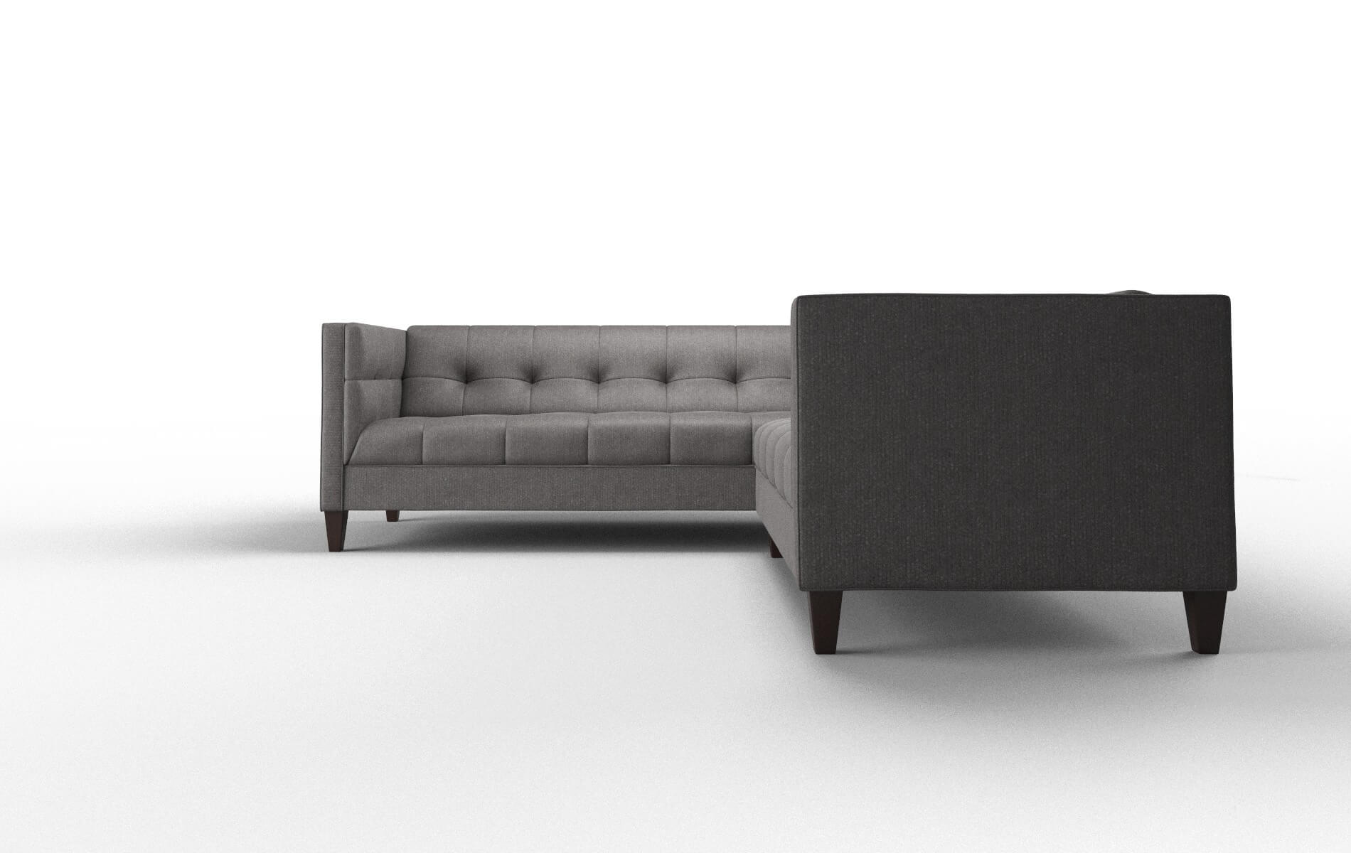 Messina Sasha Grey Sectional espresso legs 5