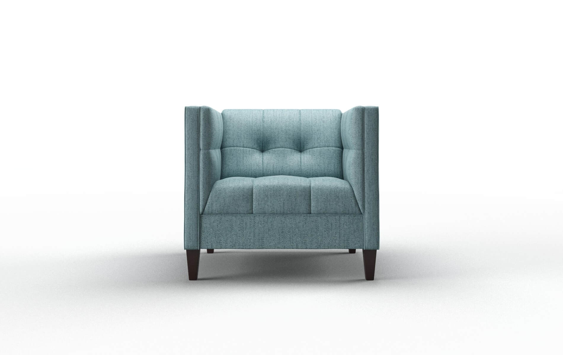 Messina Sasha Teal Chair espresso legs 1