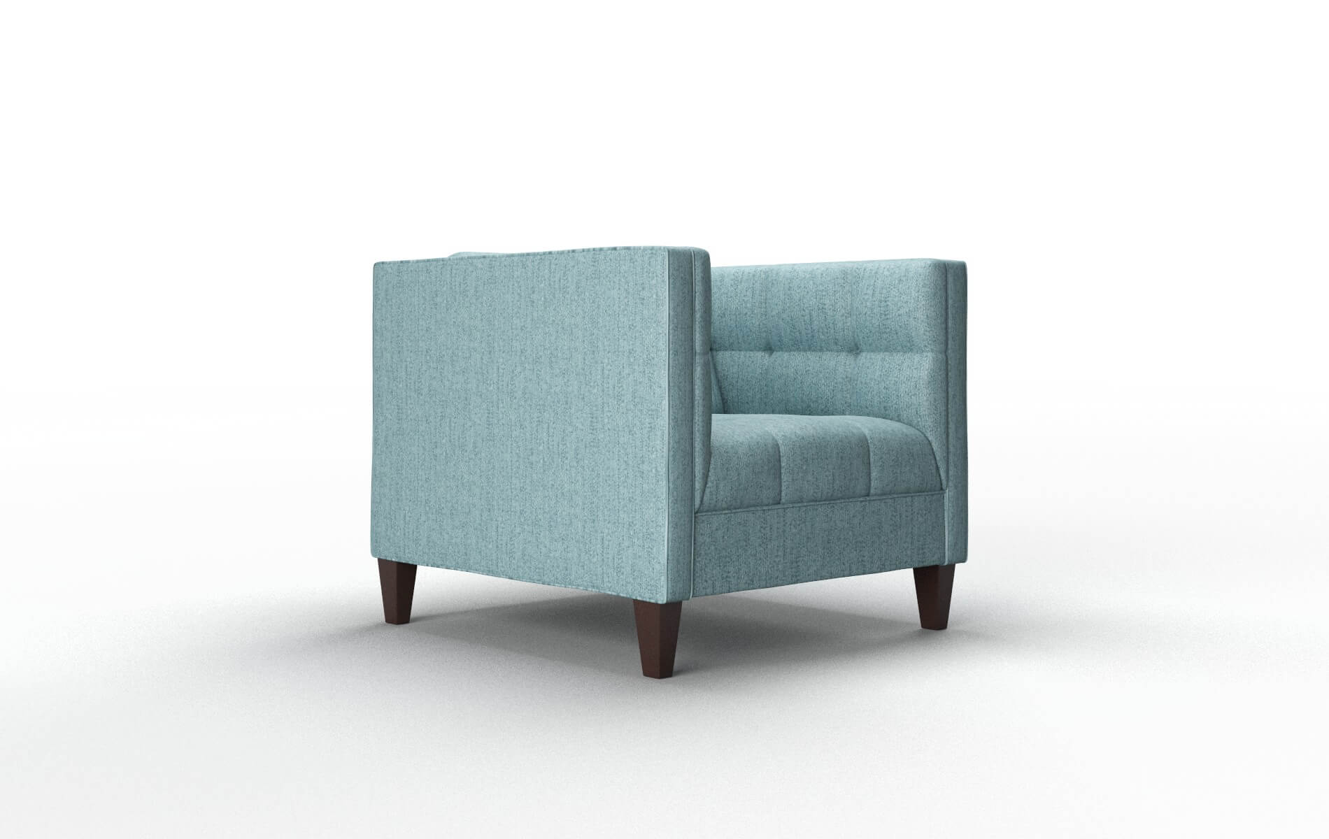 Messina Sasha Teal Chair espresso legs 2