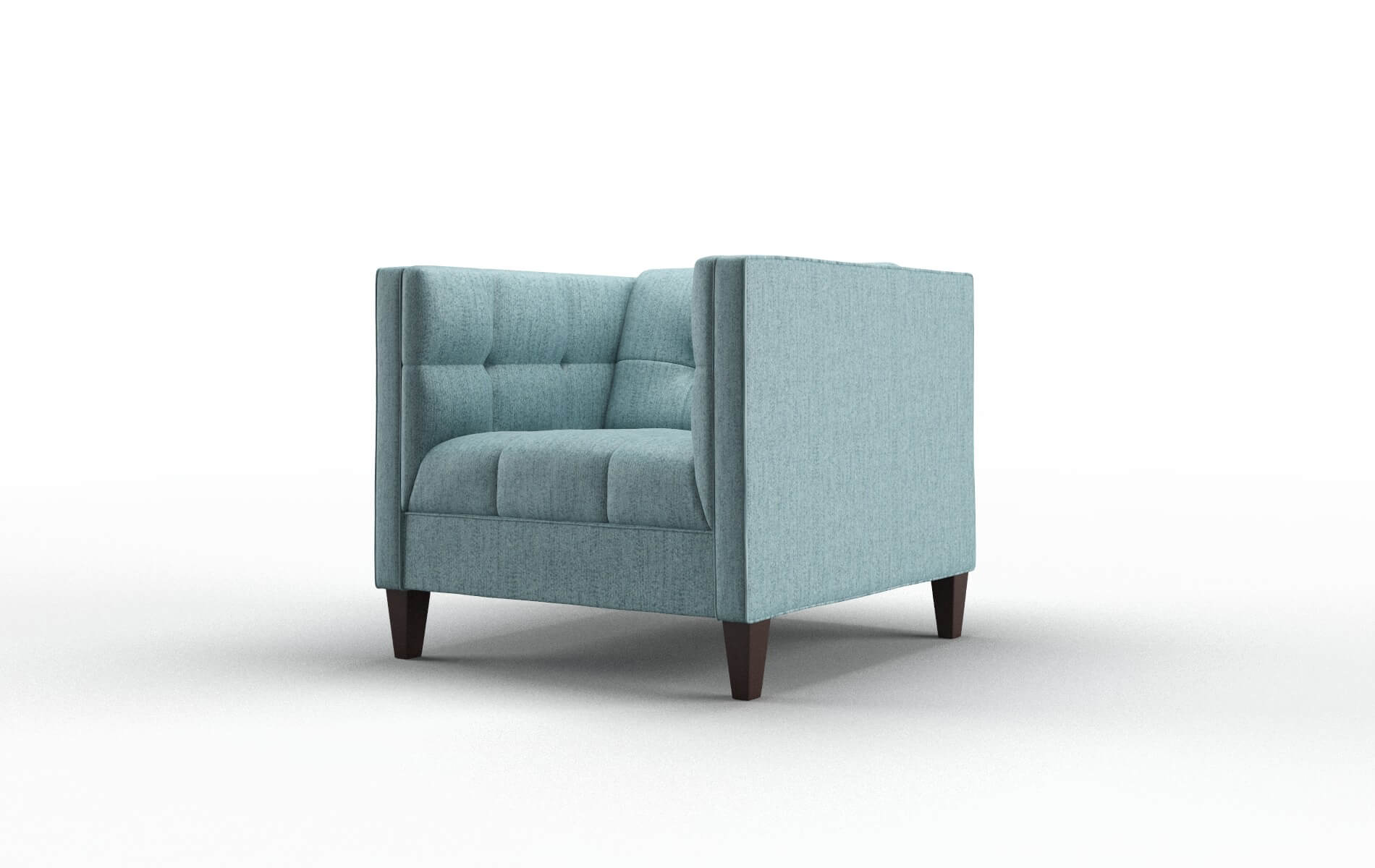 Messina Sasha Teal Chair espresso legs 4