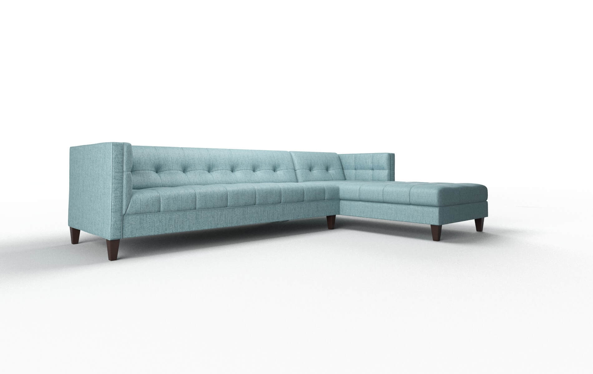 Messina Sasha Teal Panel espresso legs 2