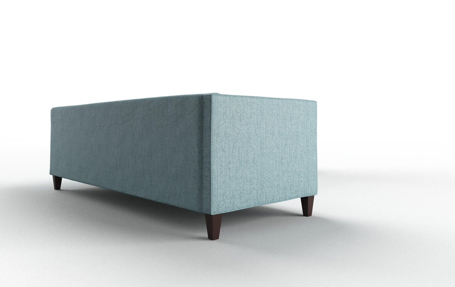 Messina Sasha Teal Sectional espresso legs 3