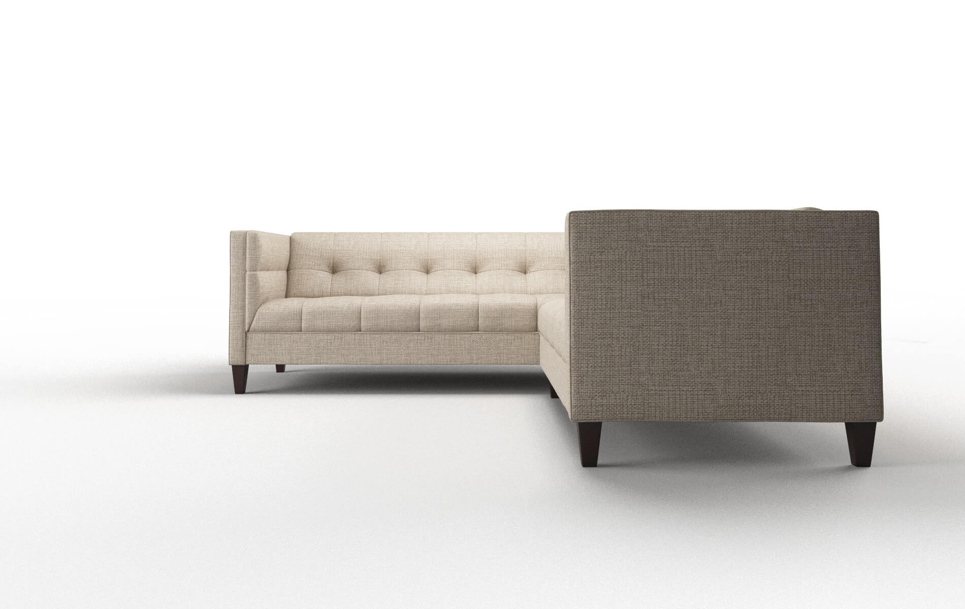 Messina Sosoftness 74 Sectional espresso legs 5