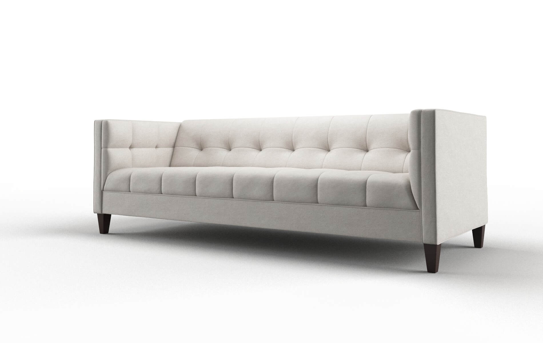 Messina Suave Dove Sofa espresso legs 4