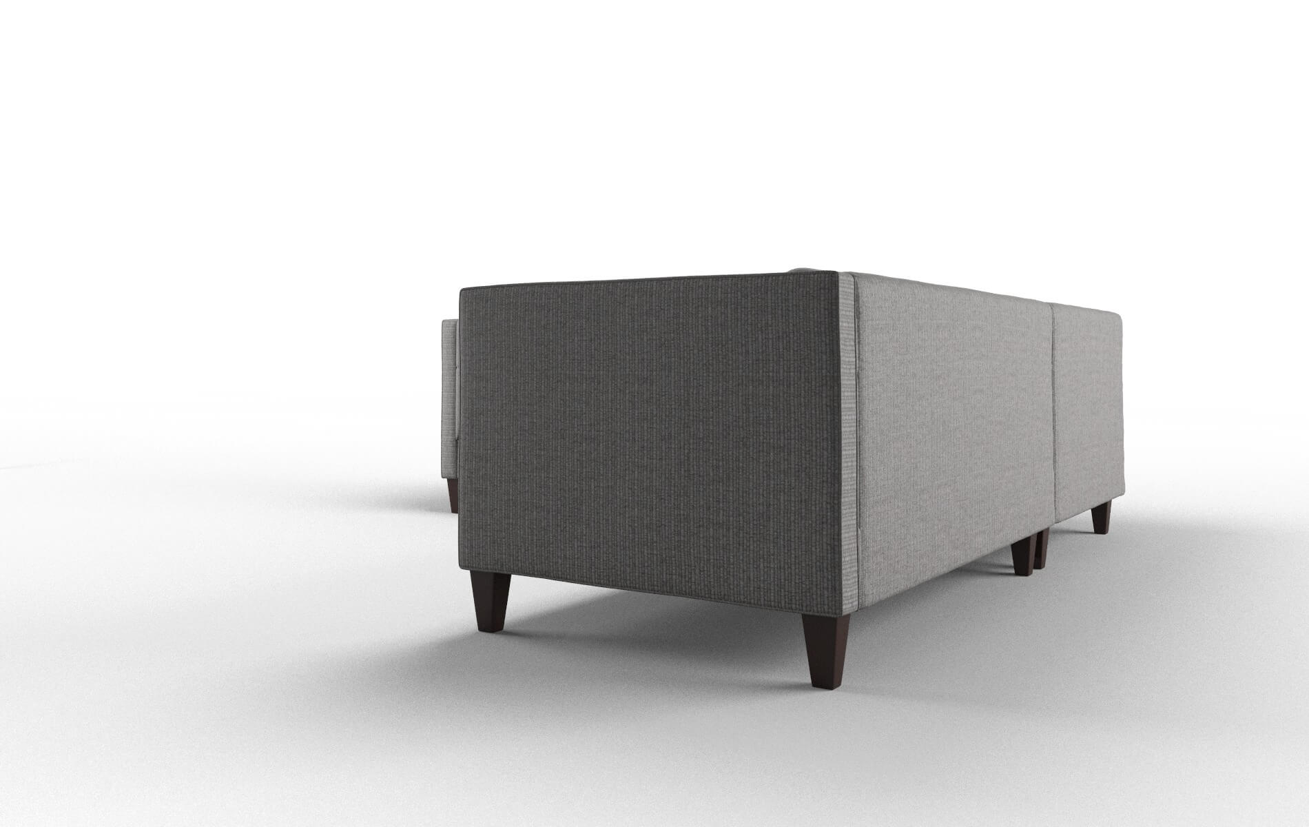 Messina Terrain Oatmeal Sectional espresso legs 4