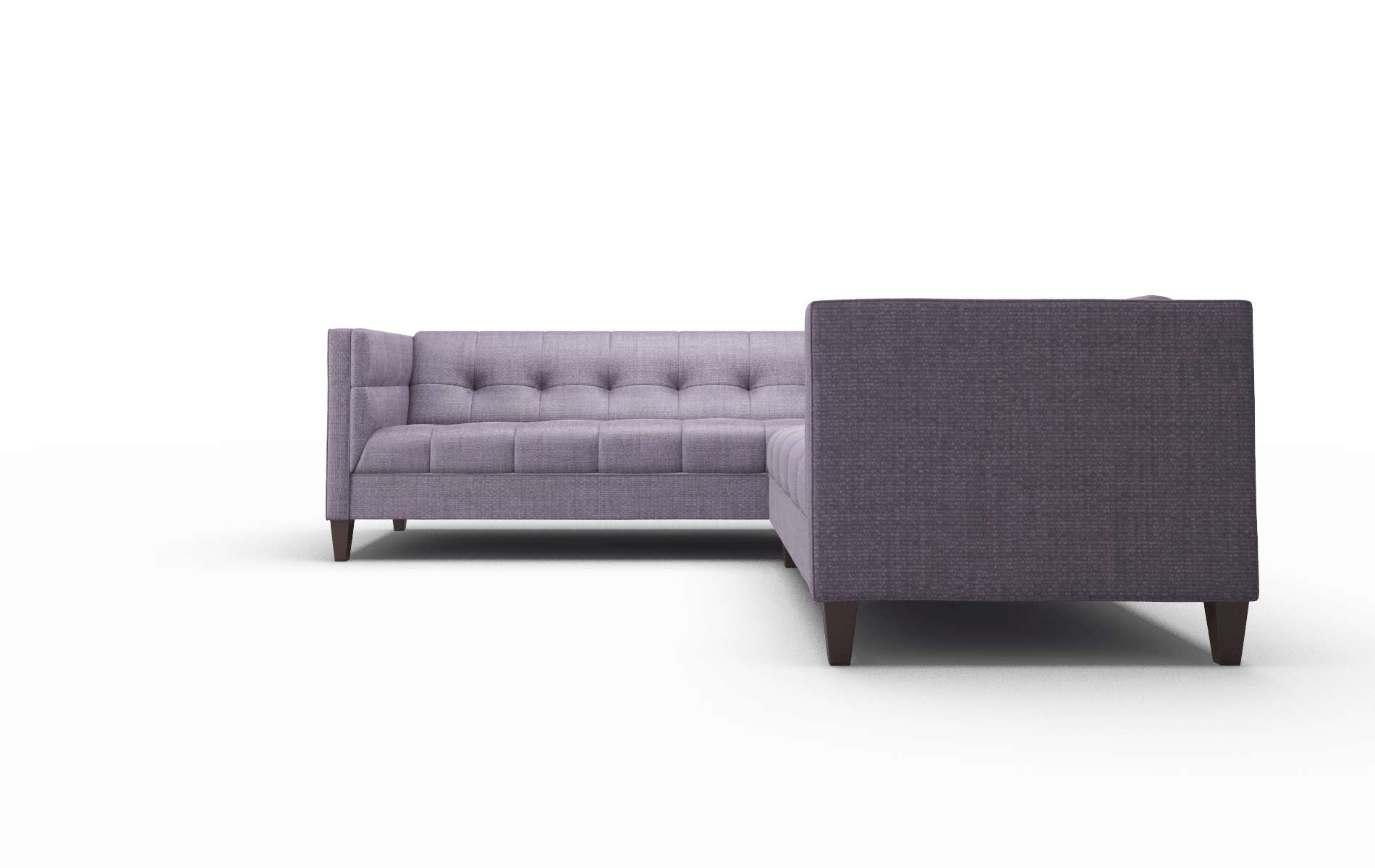 Messina Tess Blackberry Sectional espresso legs 5