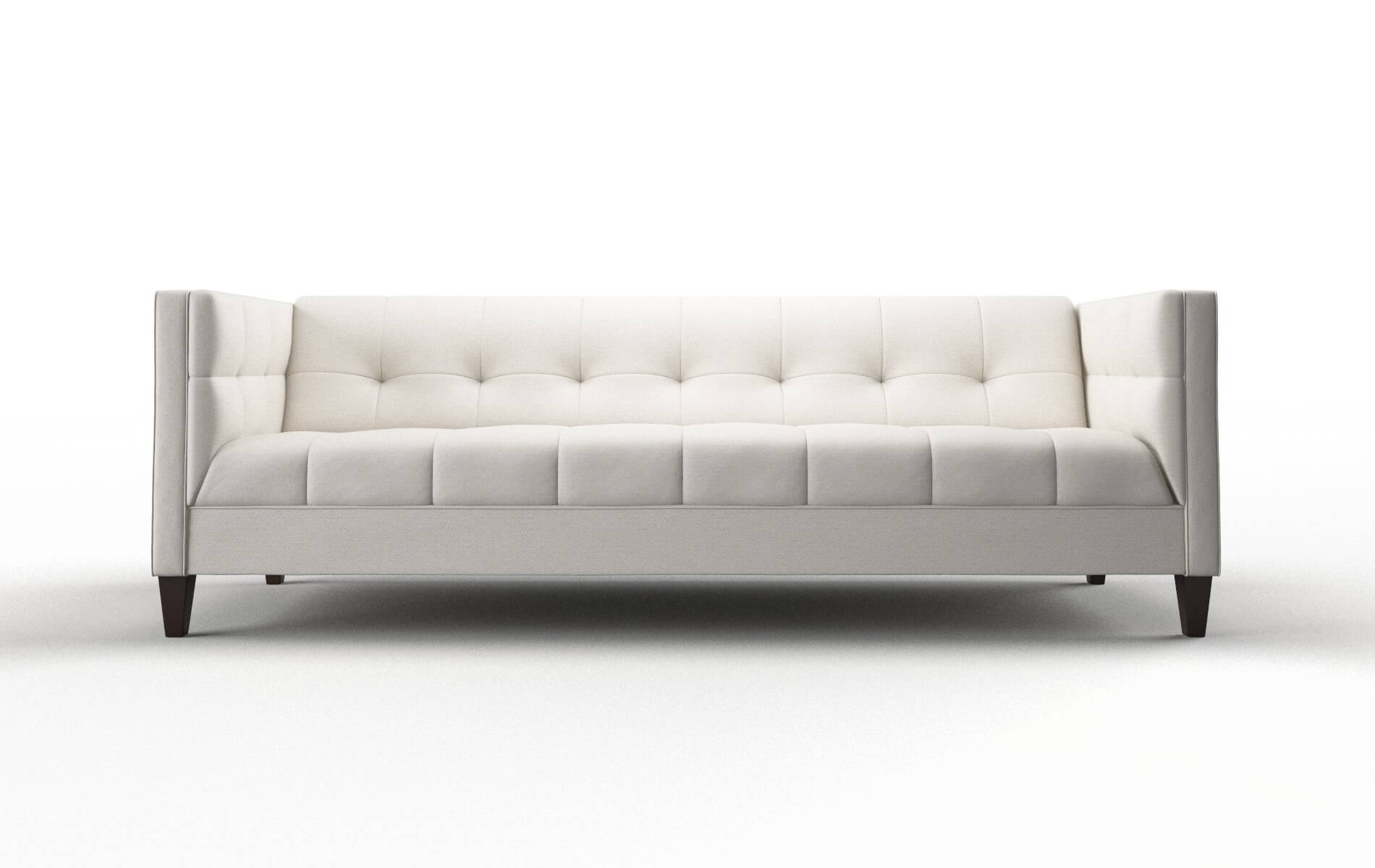 Messina Venice Eggshell Sofa espresso legs 1