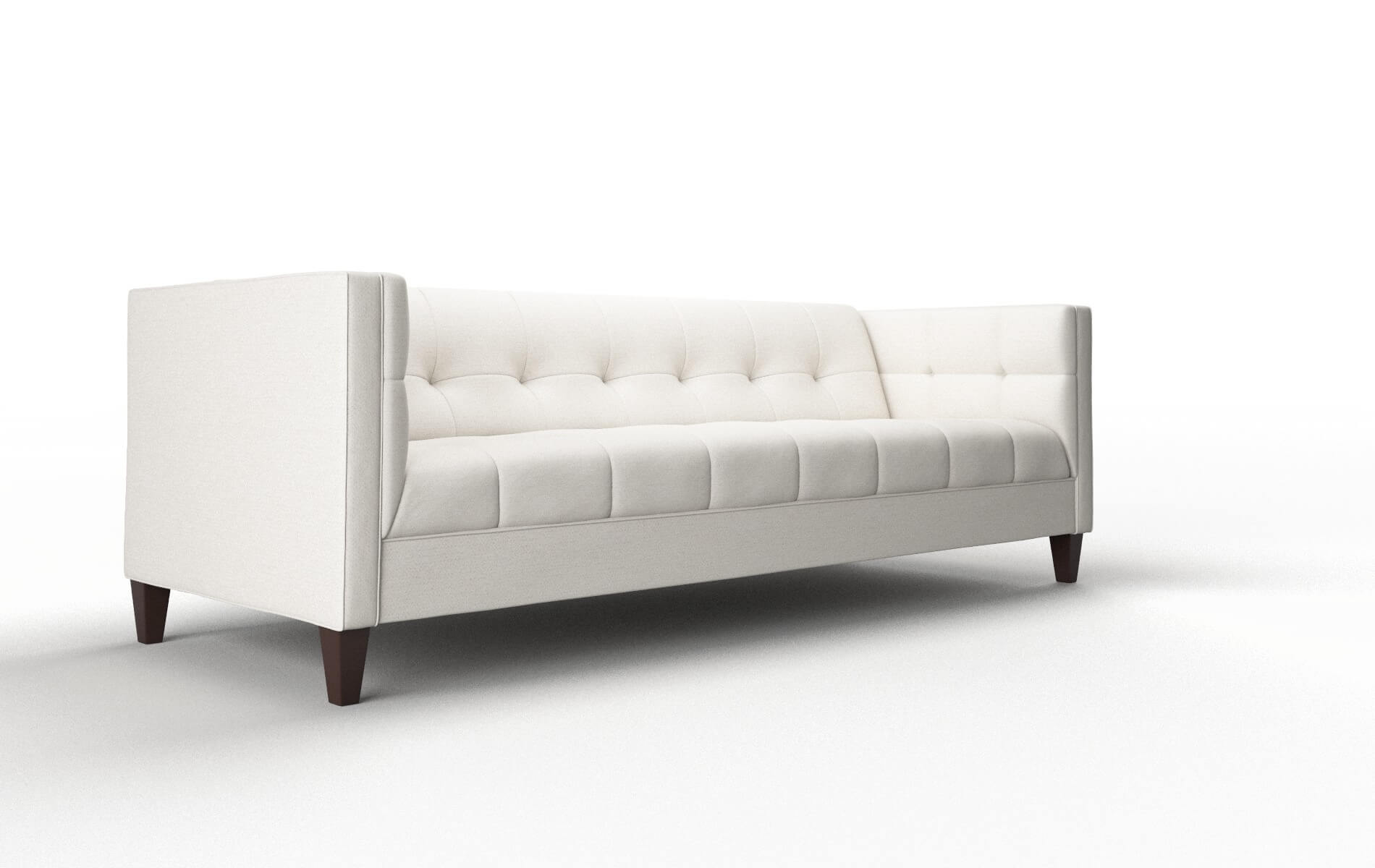 Messina Venice Eggshell Sofa espresso legs 2