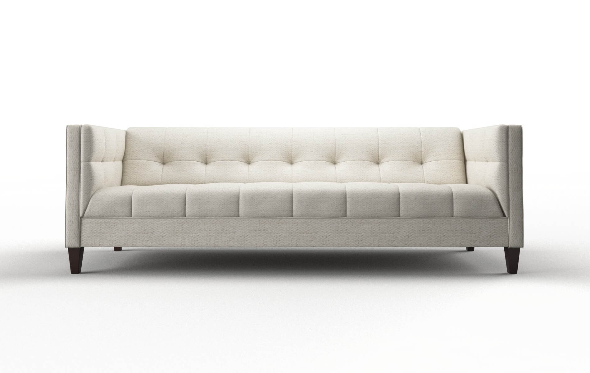 Messina Venus Cream Sofa espresso legs 1