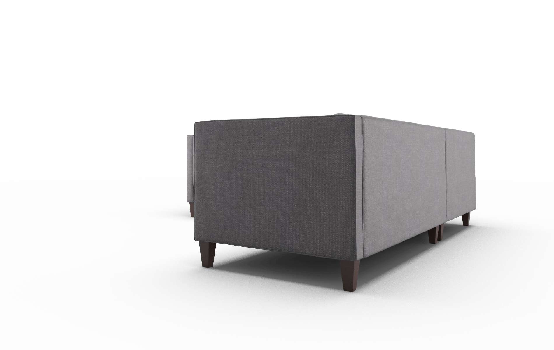 Messina Venus Onyx Sectional espresso legs 4