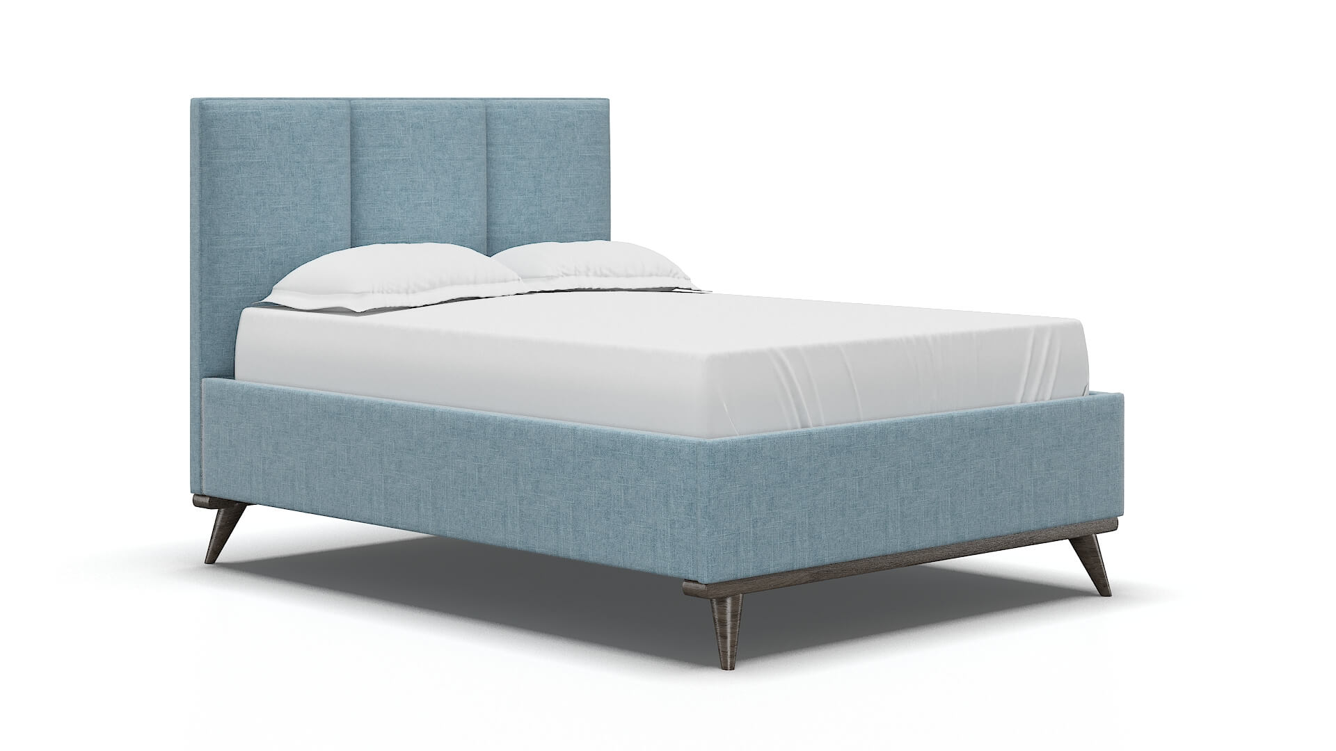 Mia Atlas Turquoise Bed espresso legs 2