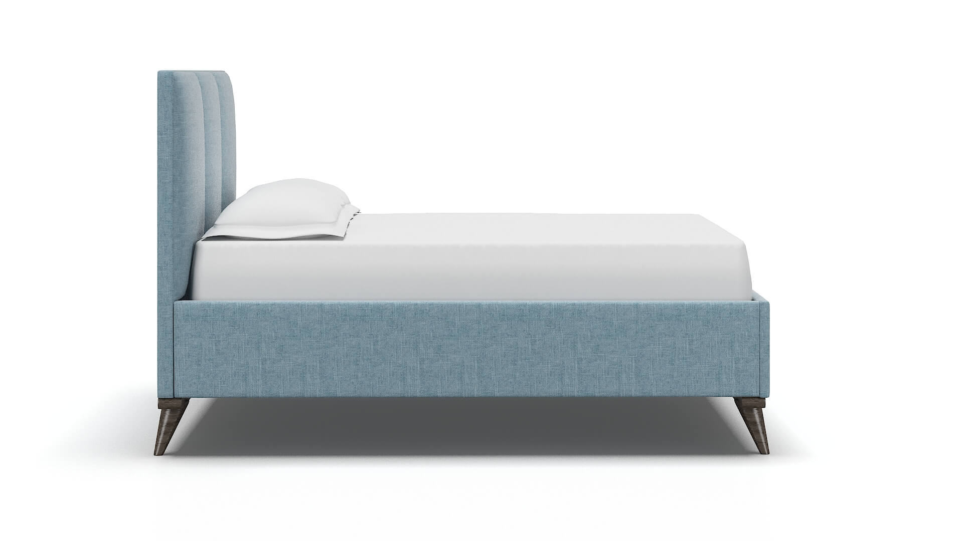 Mia Atlas Turquoise Bed espresso legs 3