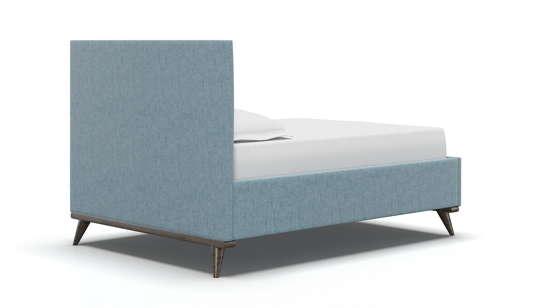 Mia Atlas Turquoise Bed espresso legs 4
