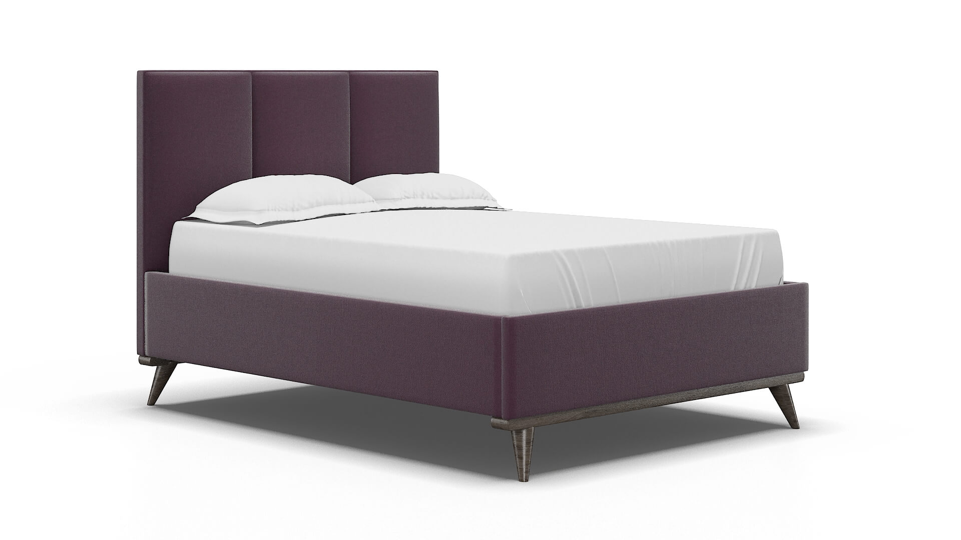 Mia Bella Aubergine Bed espresso legs 2