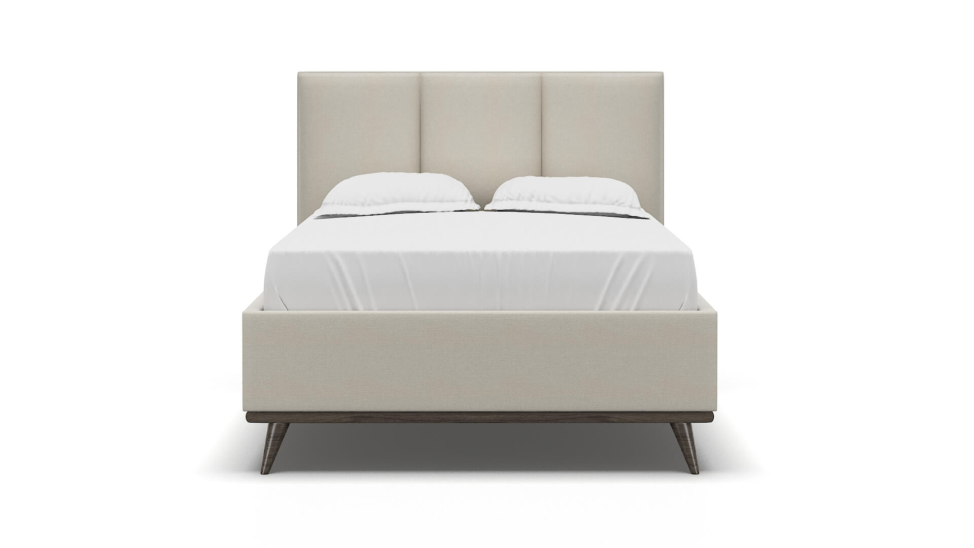 Mia Bungalow Ivory Bed espresso legs 1