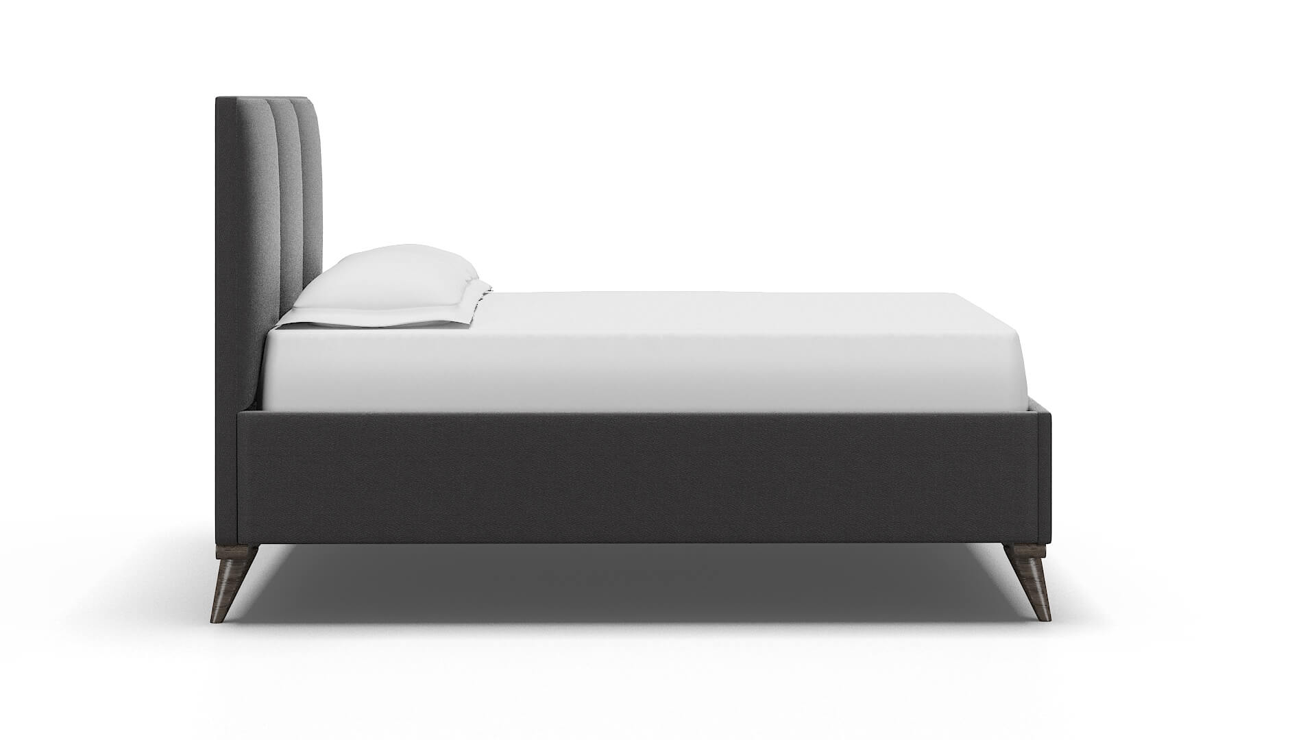 Mia Catalina Charcoal Bed espresso legs 3