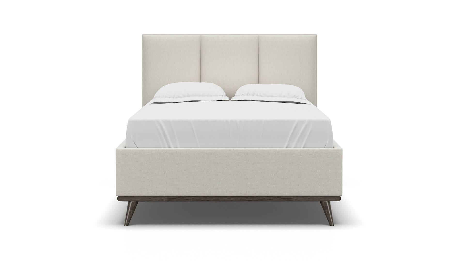 Mia Catalina Ivory Bed espresso legs 1