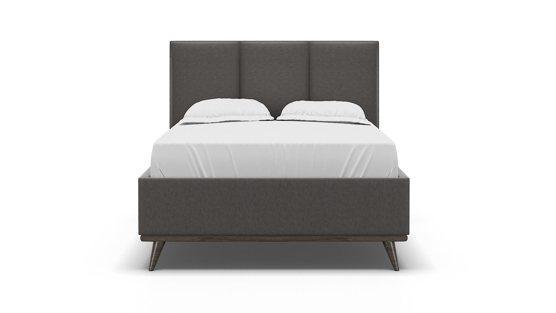 Mia Cosmo Charcoal Bed espresso legs 1