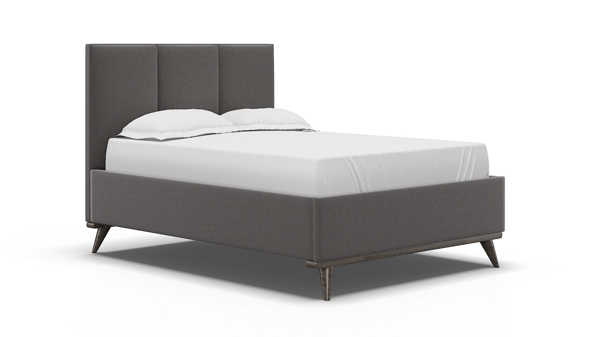 Mia Cosmo Charcoal Bed espresso legs 2